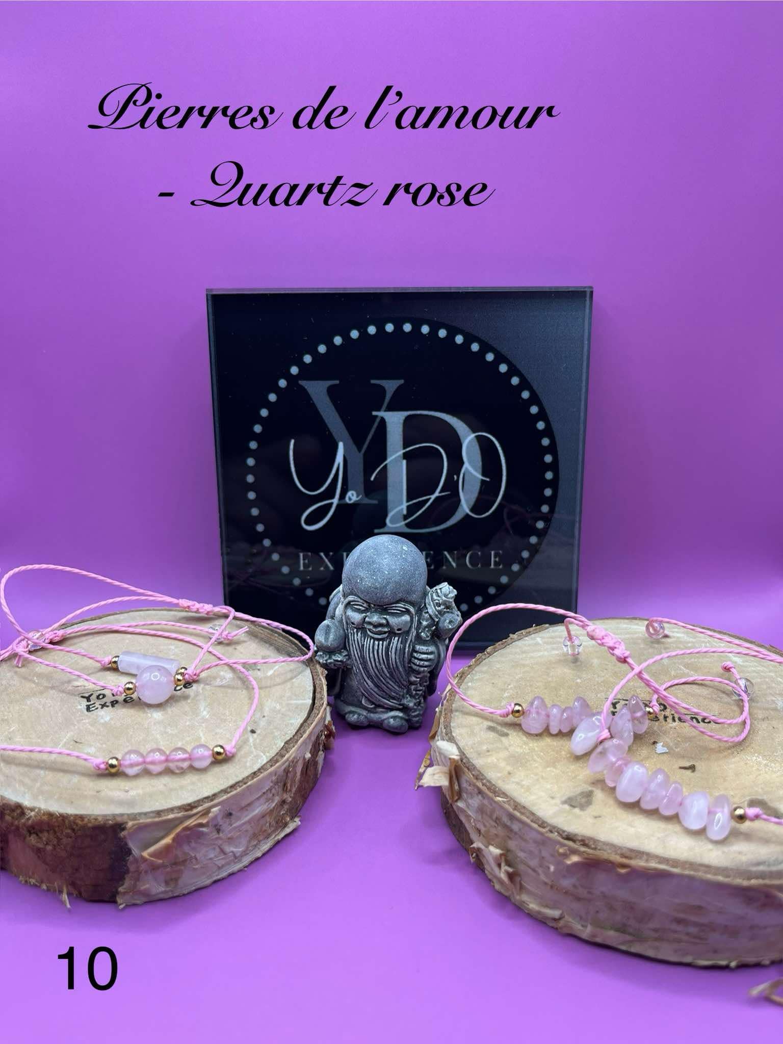 Bracelets en Quartz rose(10)