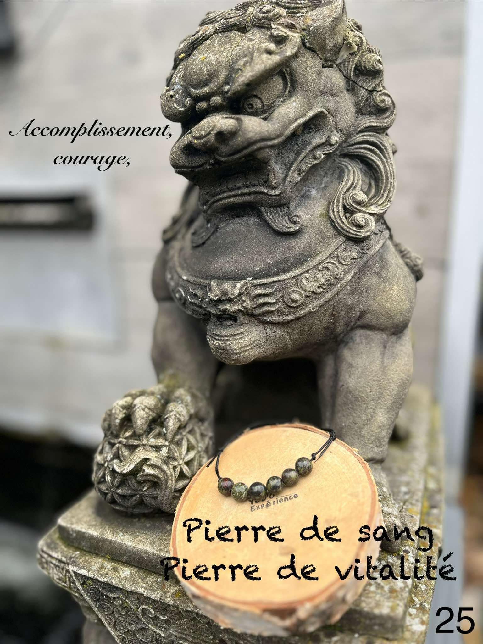 Bracelet en pierre de sang (25)