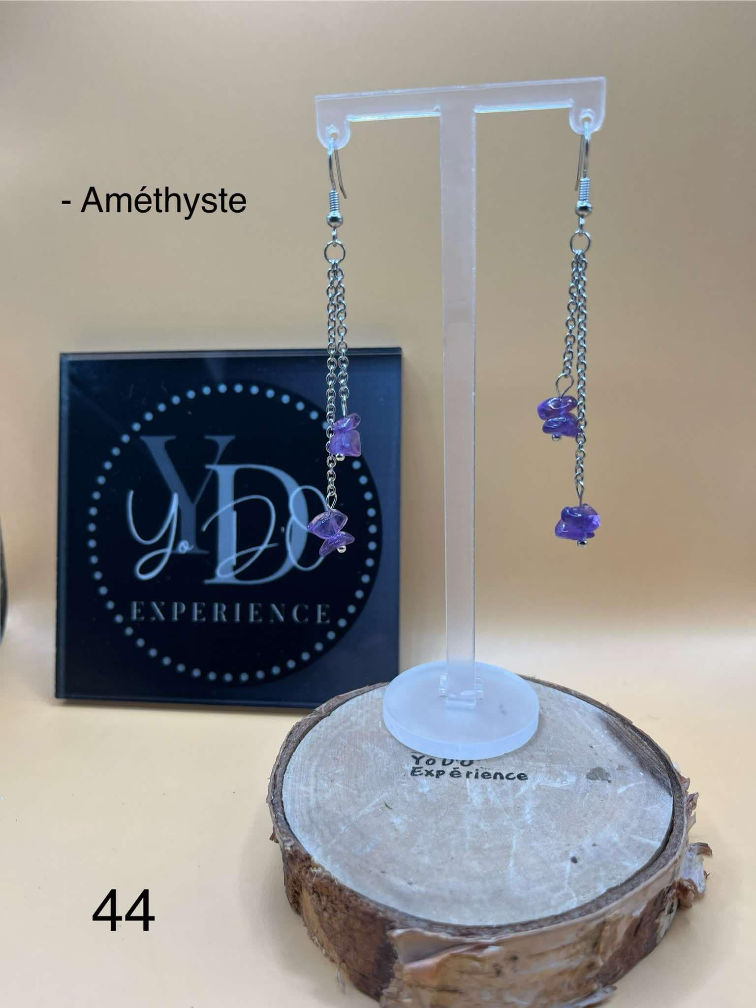 Boucles d'oreilles en améthyste (44)