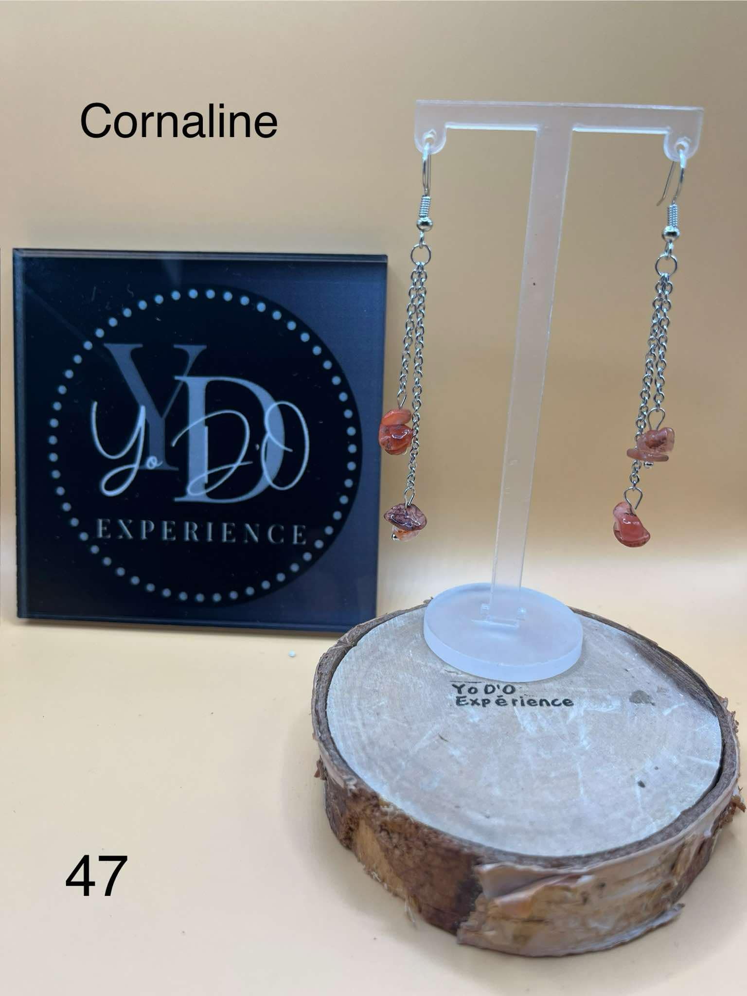 Boucles d'oreilles Cornaline (47)