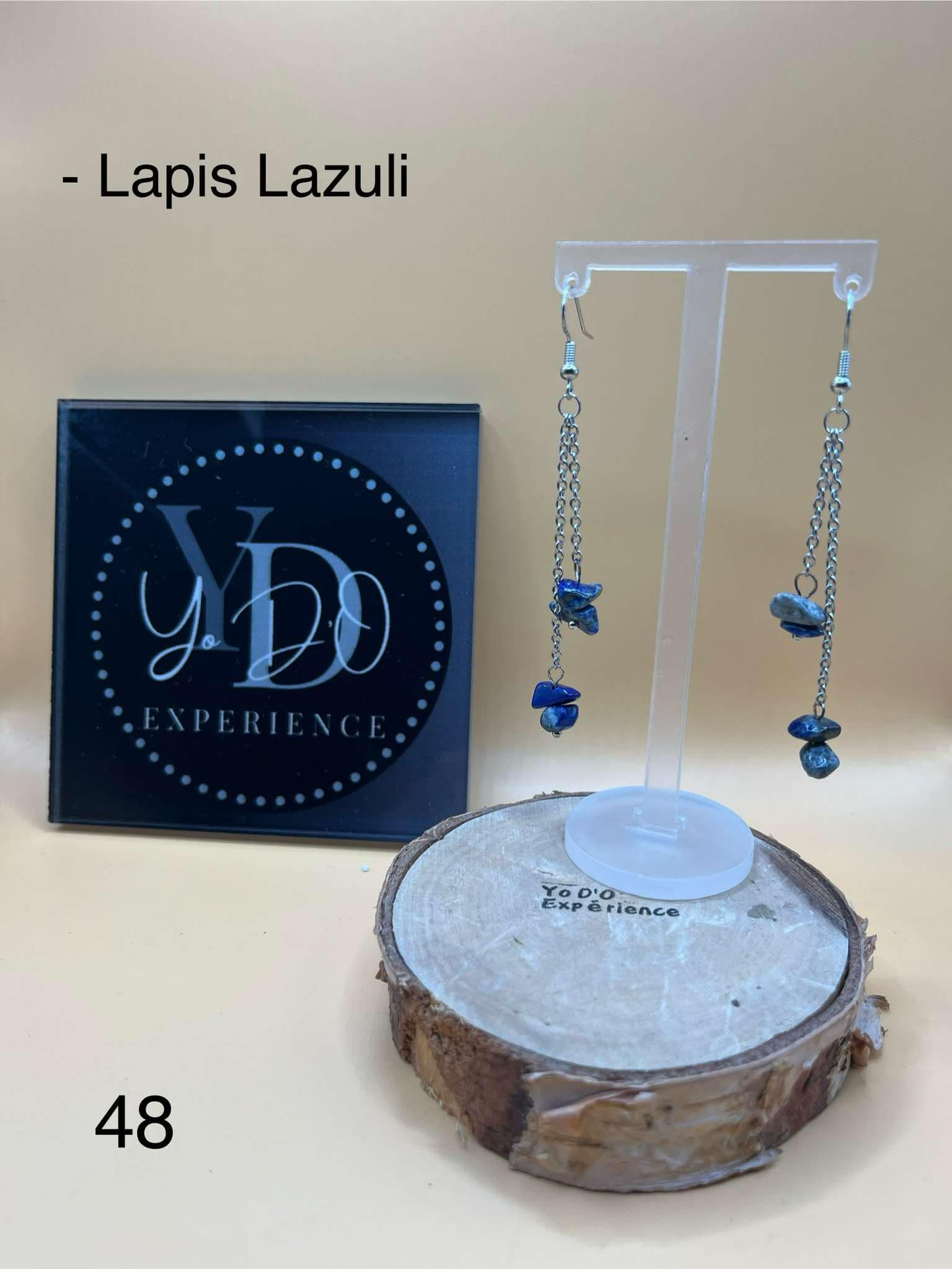 Boucles d'oreilles Lapis Lazuli (48)
