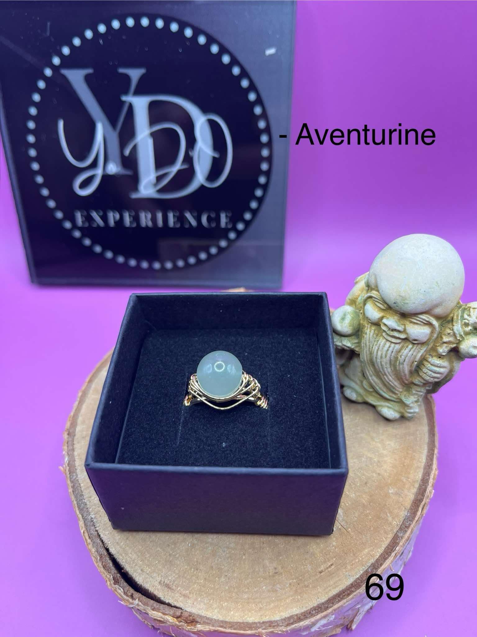 Bague avec aventurine (69-2)