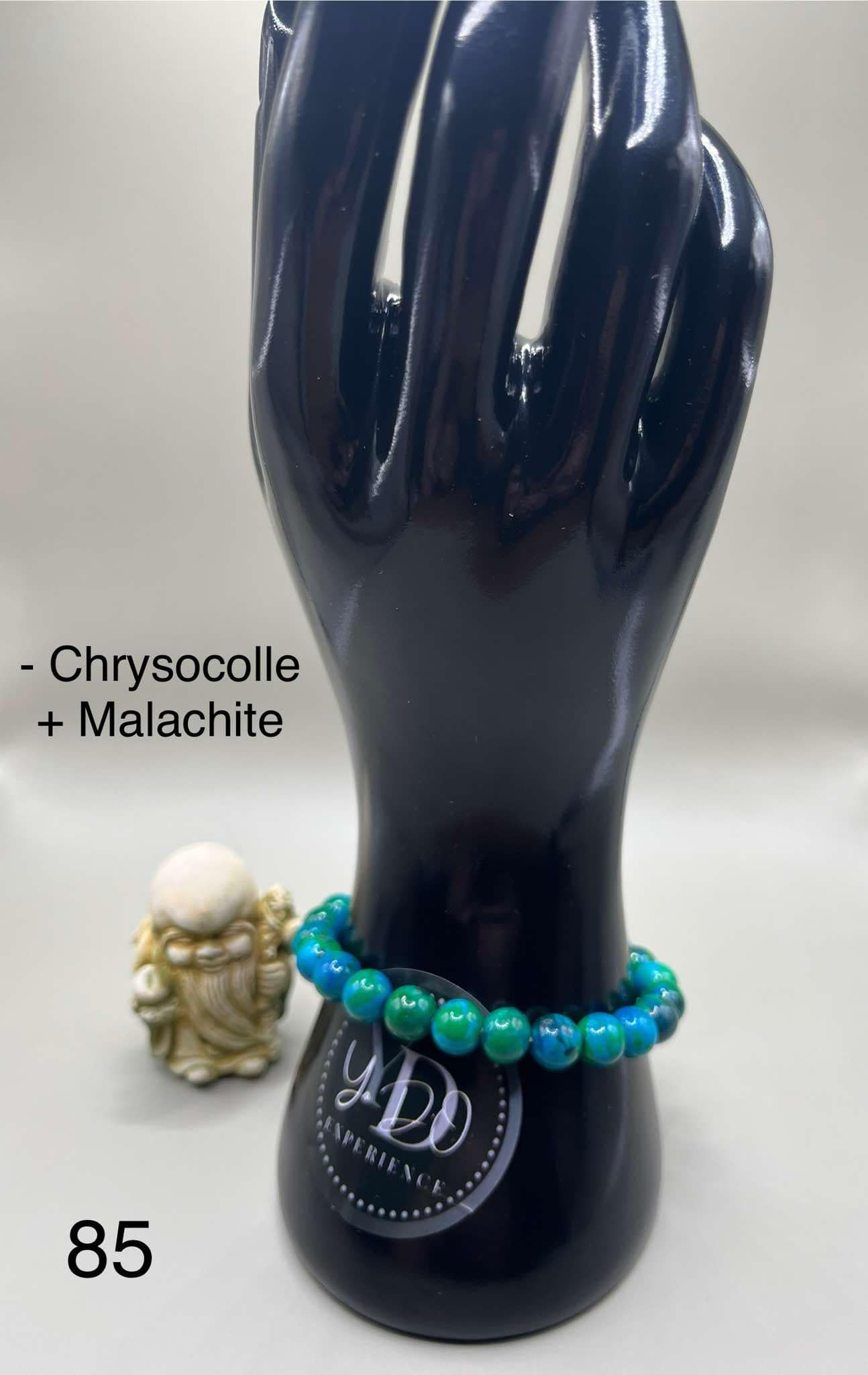 Bracelet en chrysocolle et malachite (85)