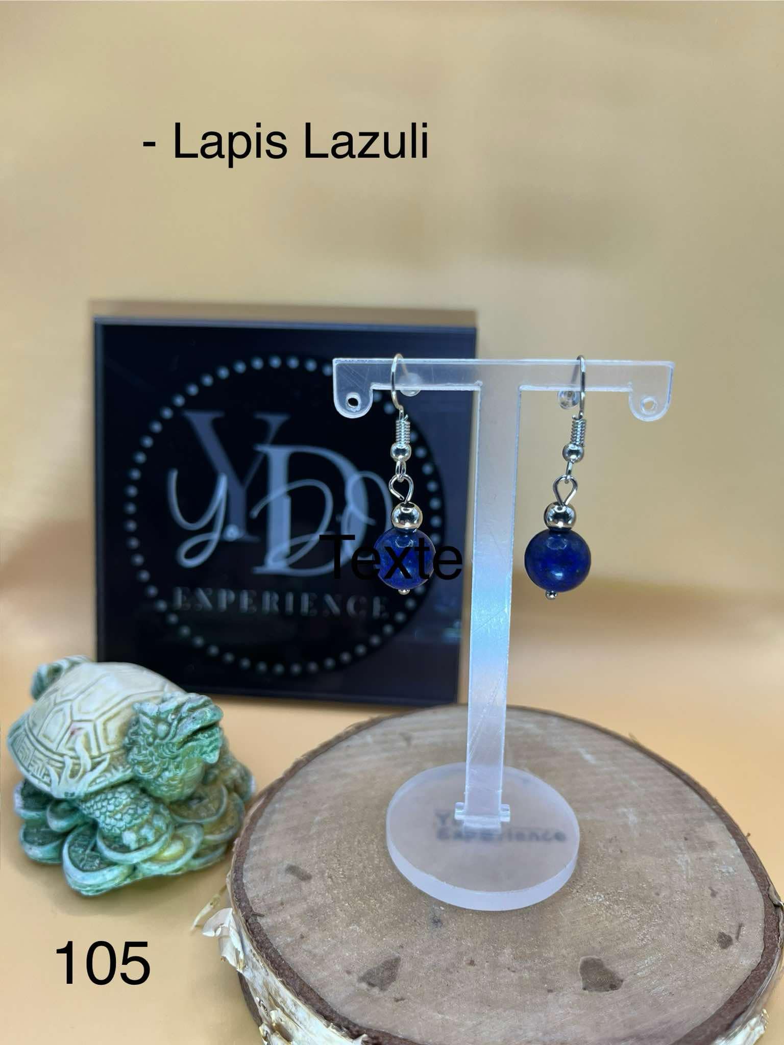 Boucles d'oreilles Lapis Lazuli (105)