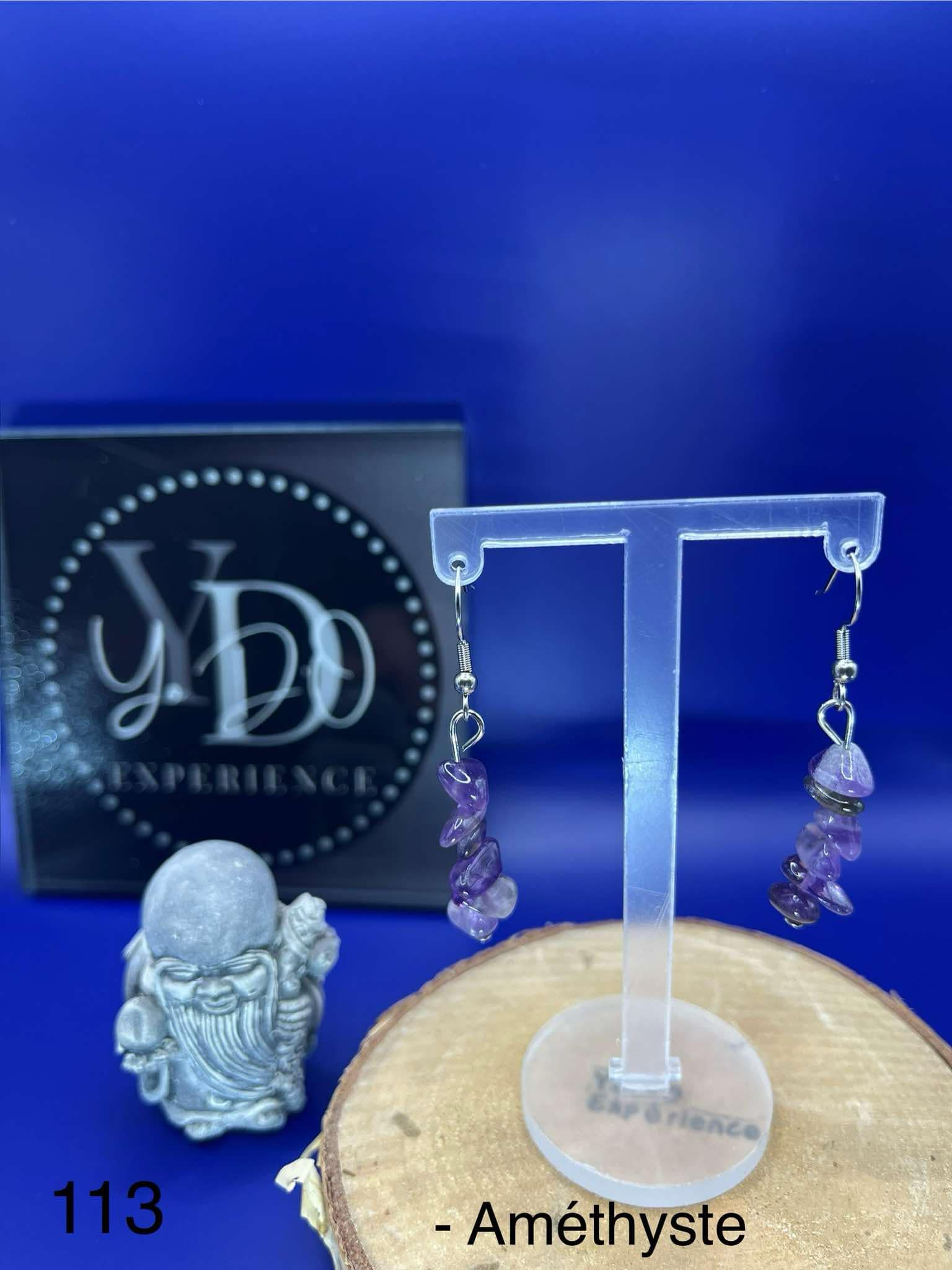 Boucles d'oreilles en améthyste (113)
