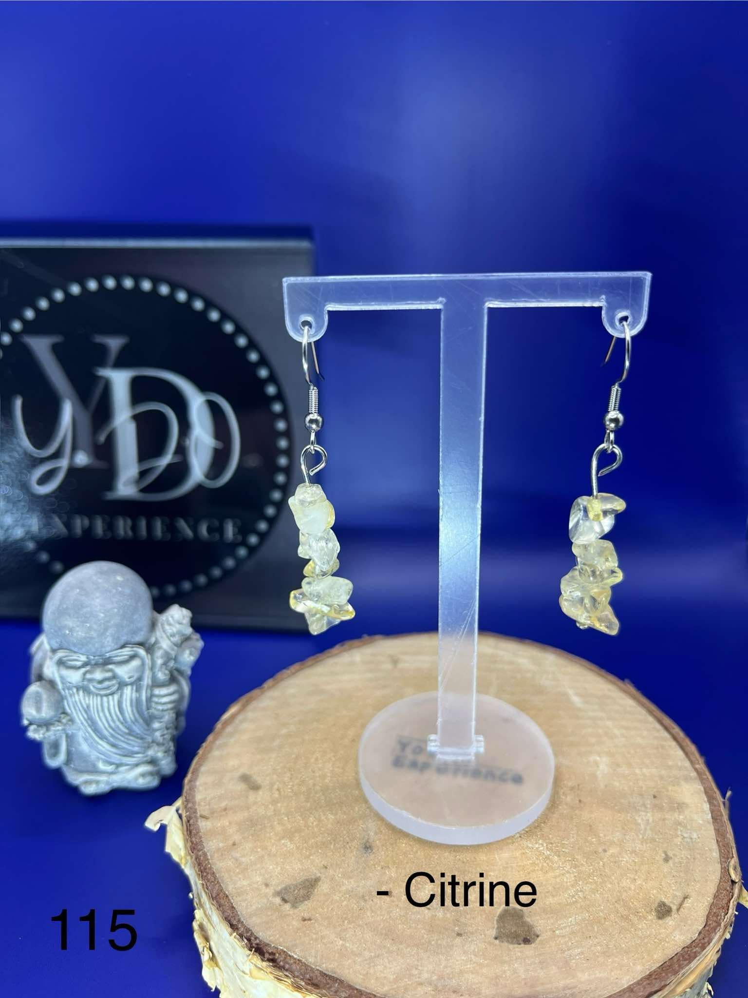 Boucles d'oreilles en citrine (115)