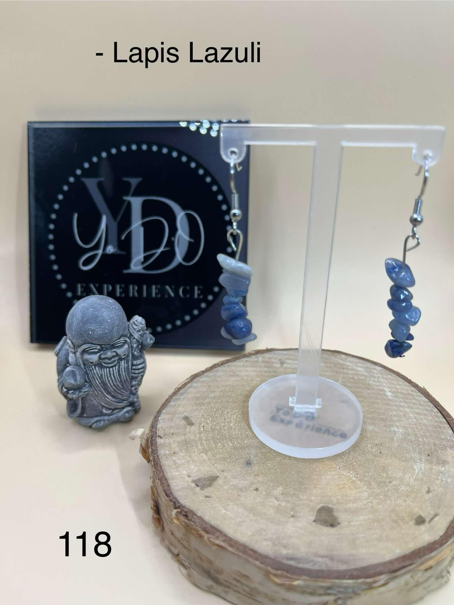 Boucles d'oreilles en lapis-lazuli (118)