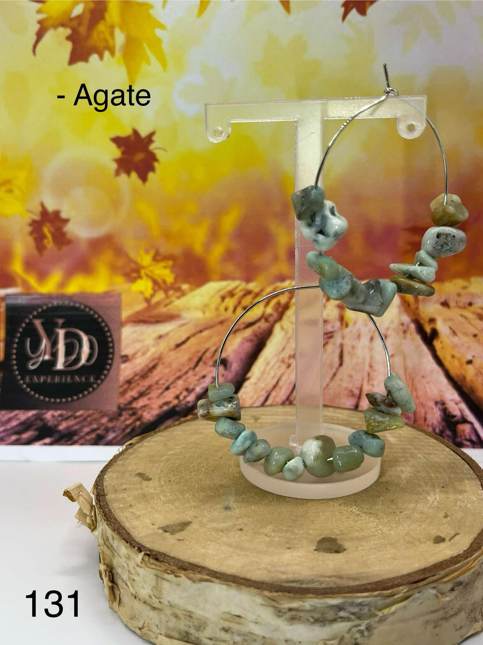 Boucles d'oreilles en agate (131)