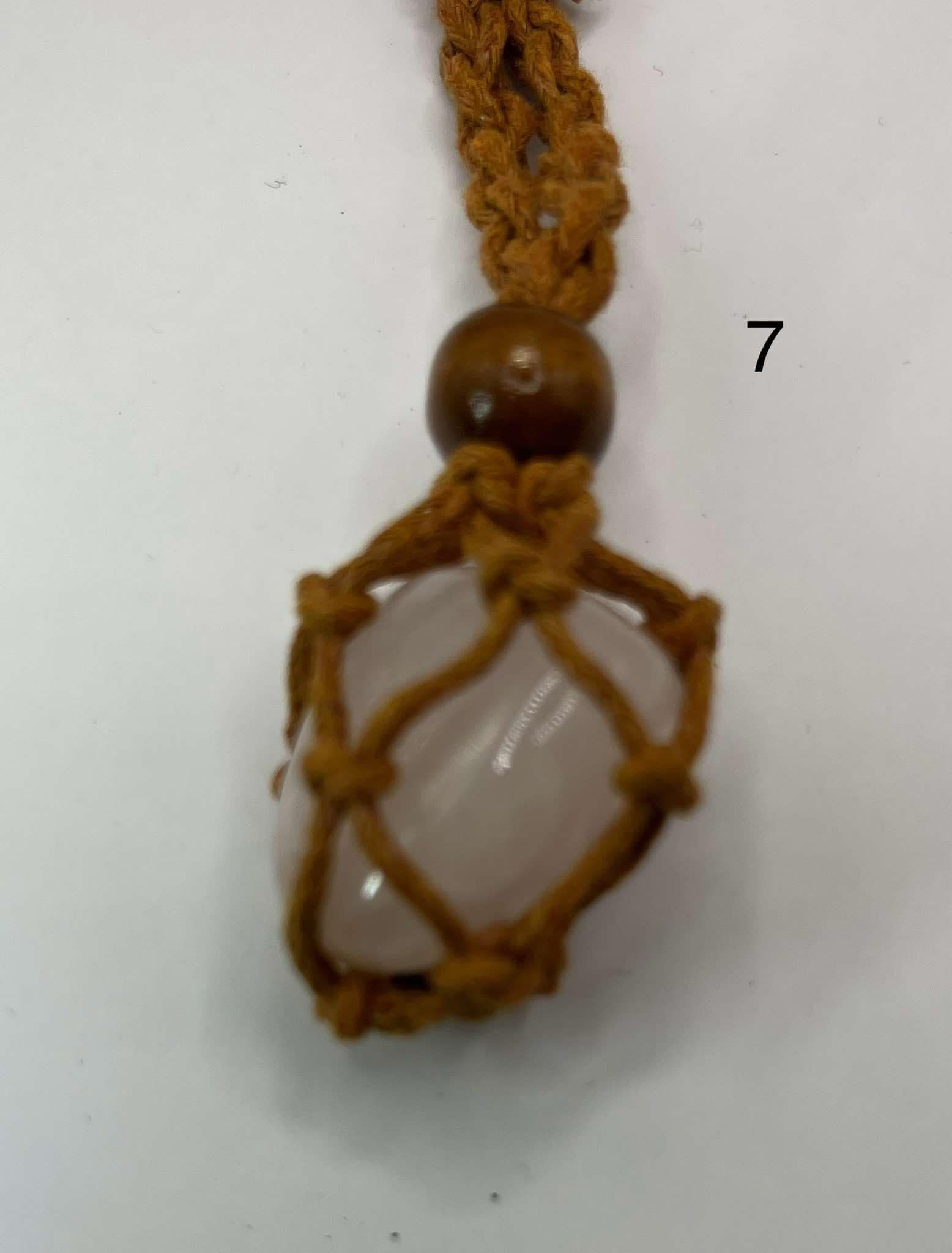 Pendentif pour chien en Quartz rose (7)