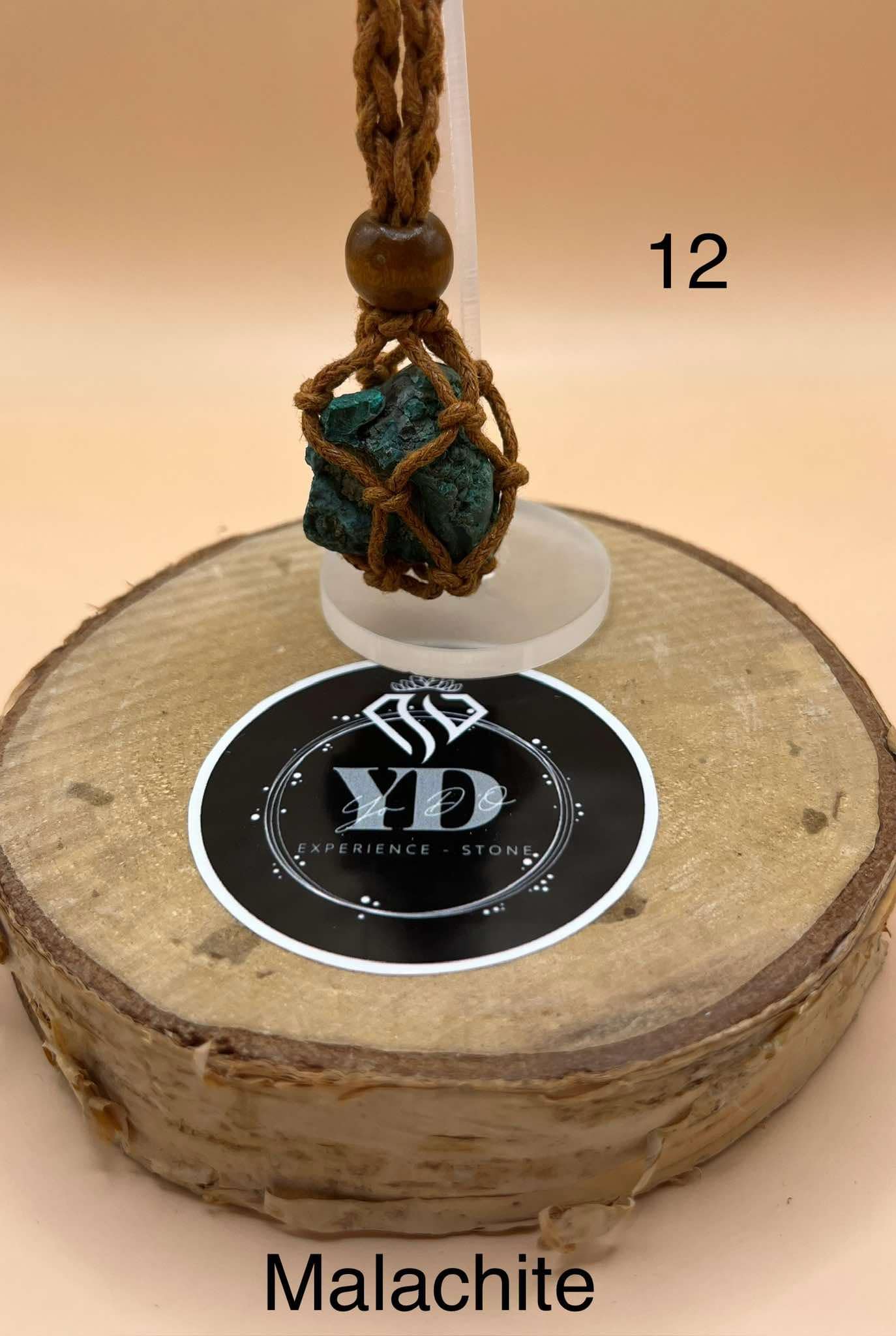 Pendentif pour chien en Malachite (12)