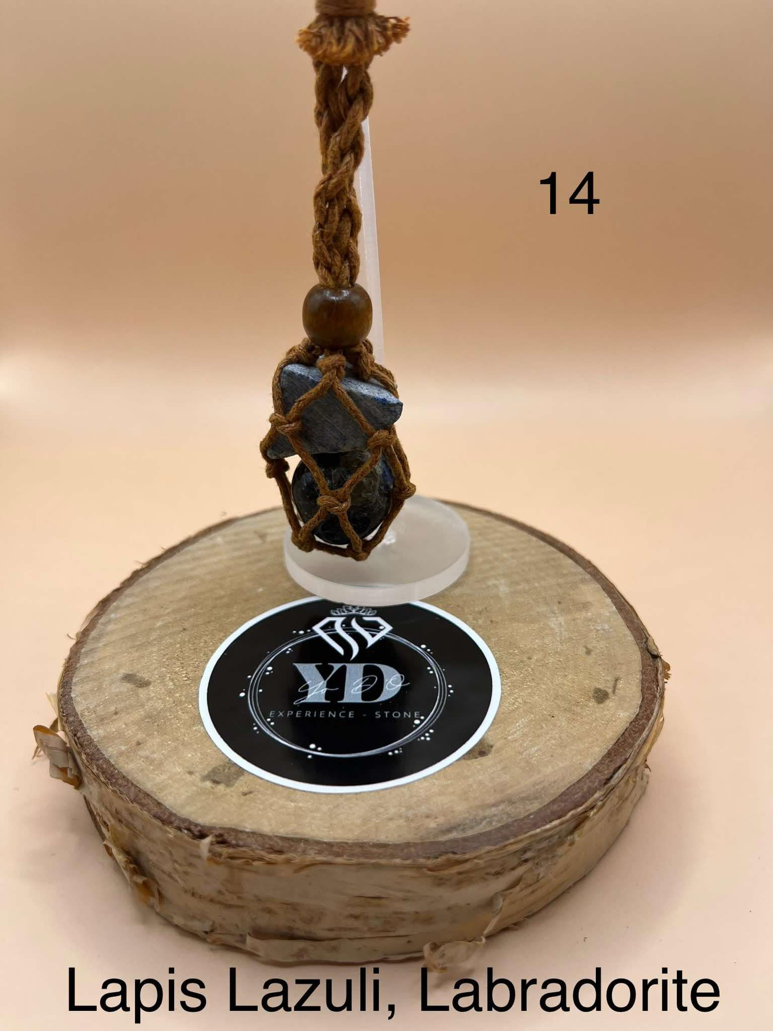 Pendentif pour chien en Lapis Lazuli et Labradorite (14)