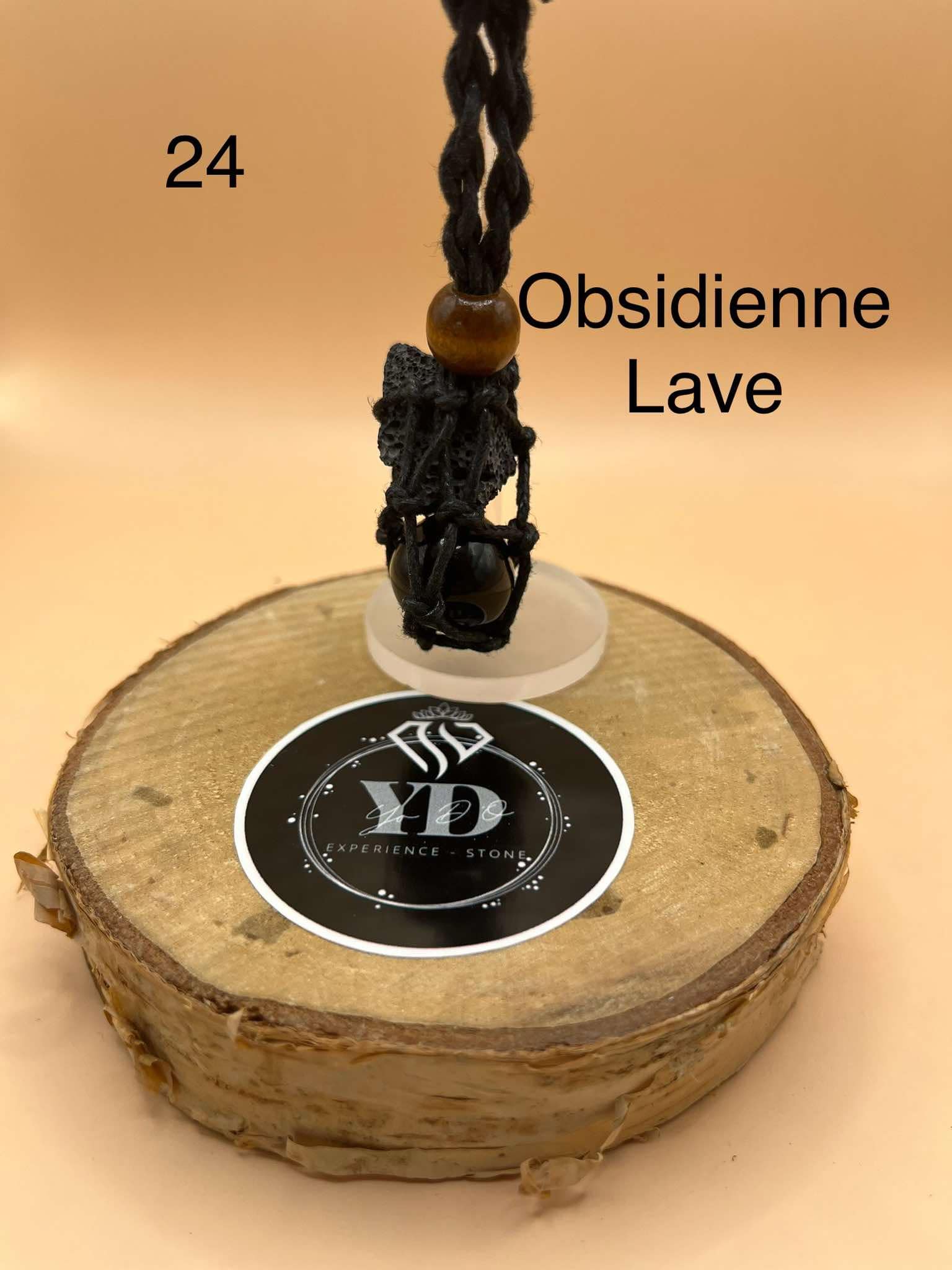 Pendentif pour chien en obsidienne de lave (24)