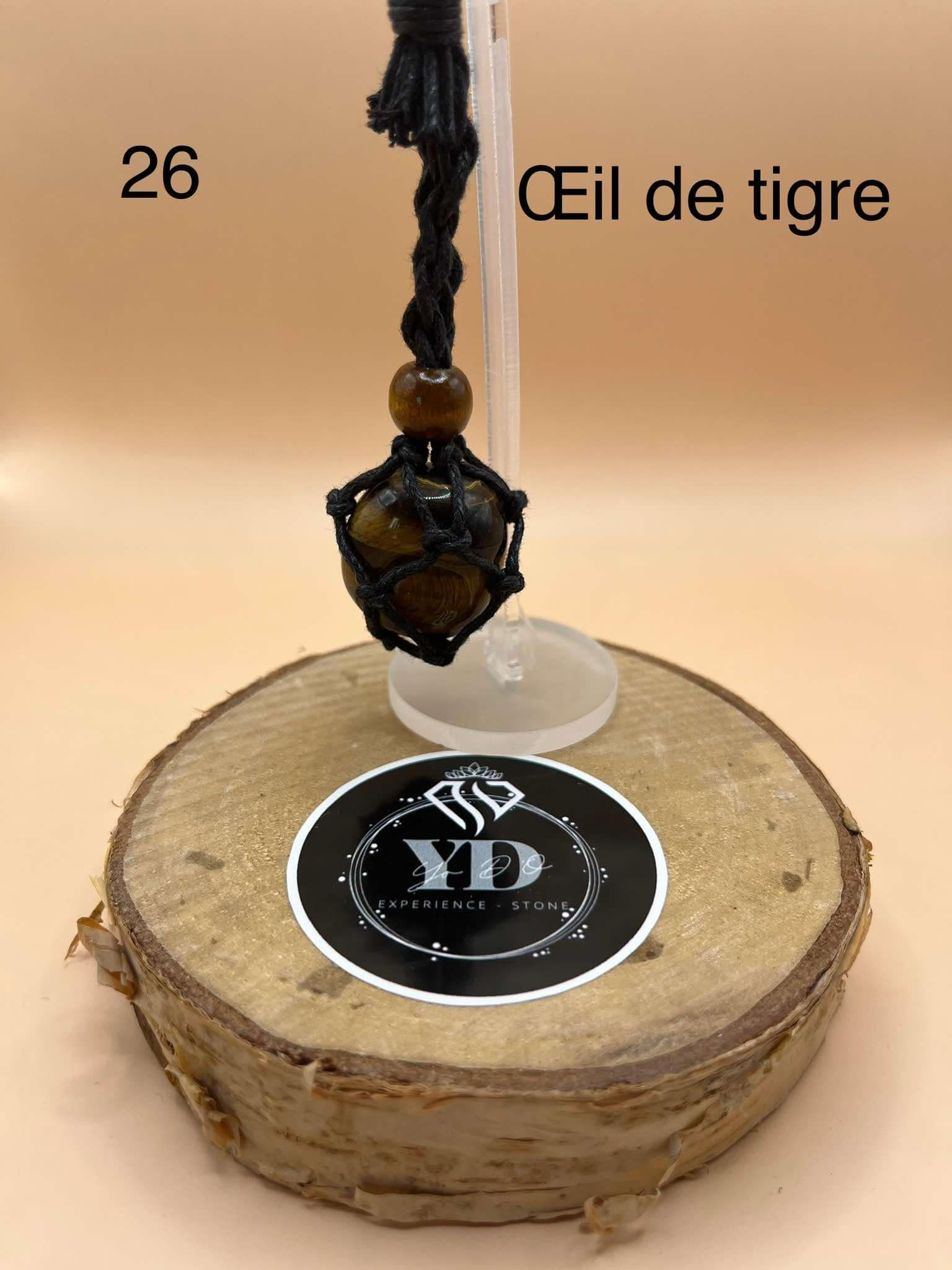 Pendentif pour chien en œil de tigre (26)