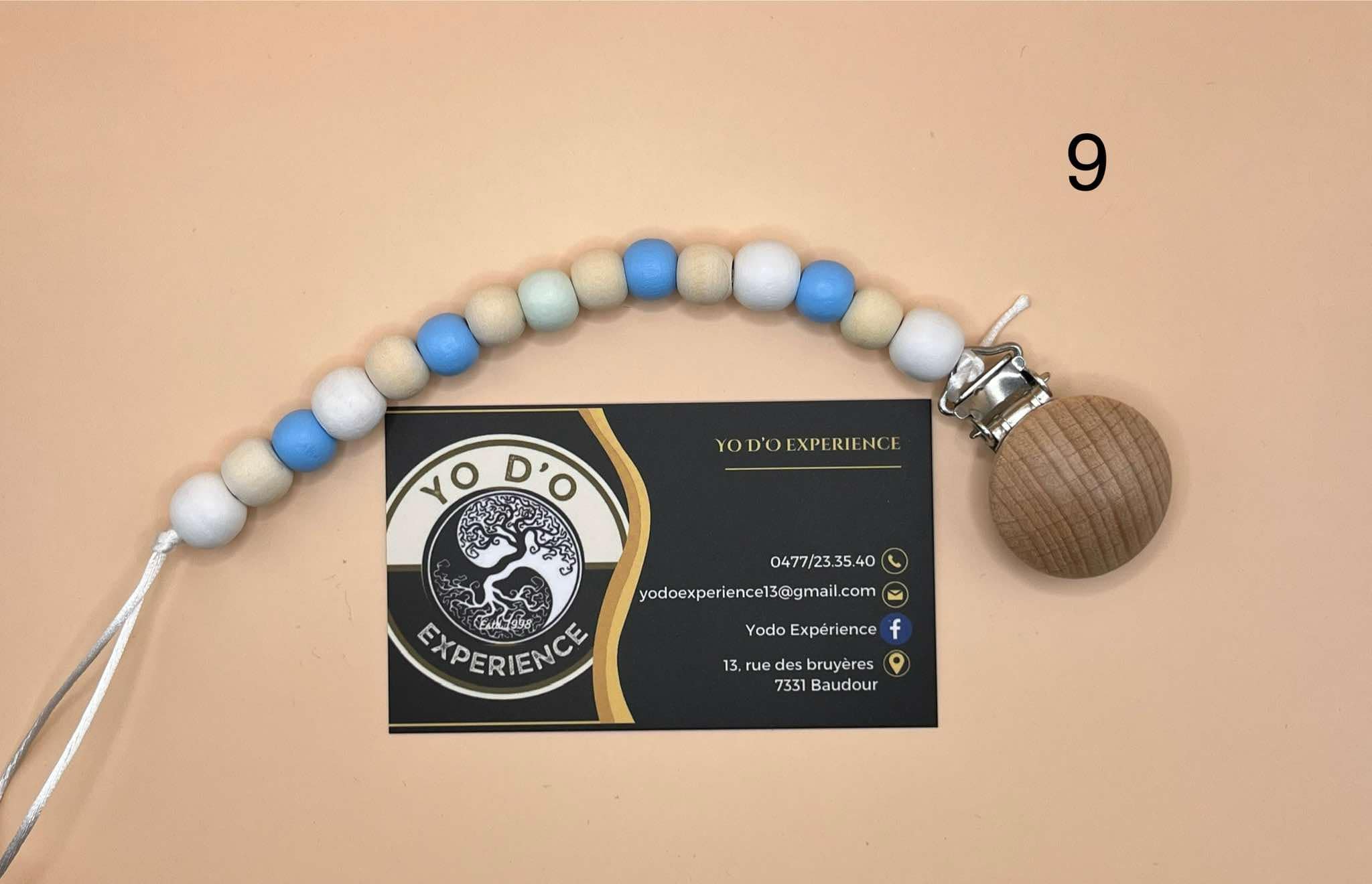 ATTACHE TÉTINE GROSSES PERLES BOIS (9)