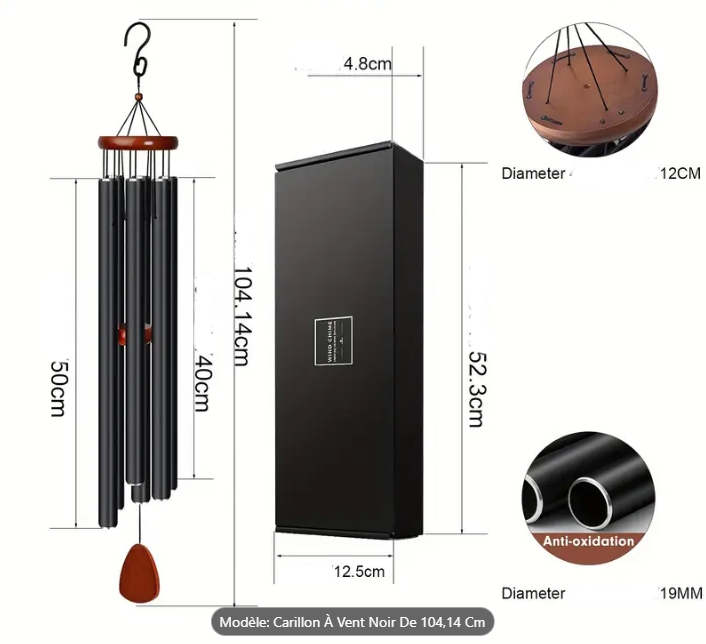 Carillon éolien aluminium (acc5)