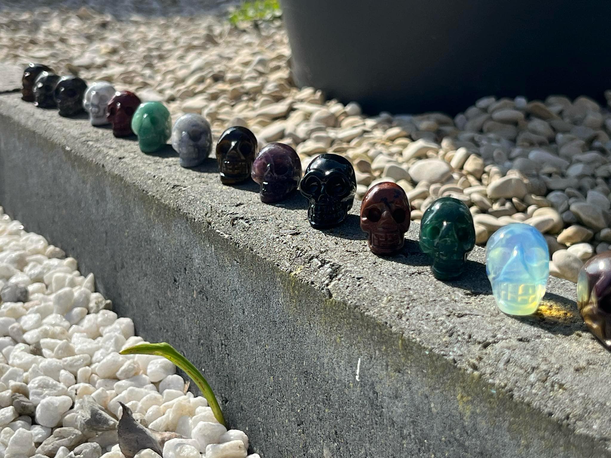 Crâne en aventurine (cr10)