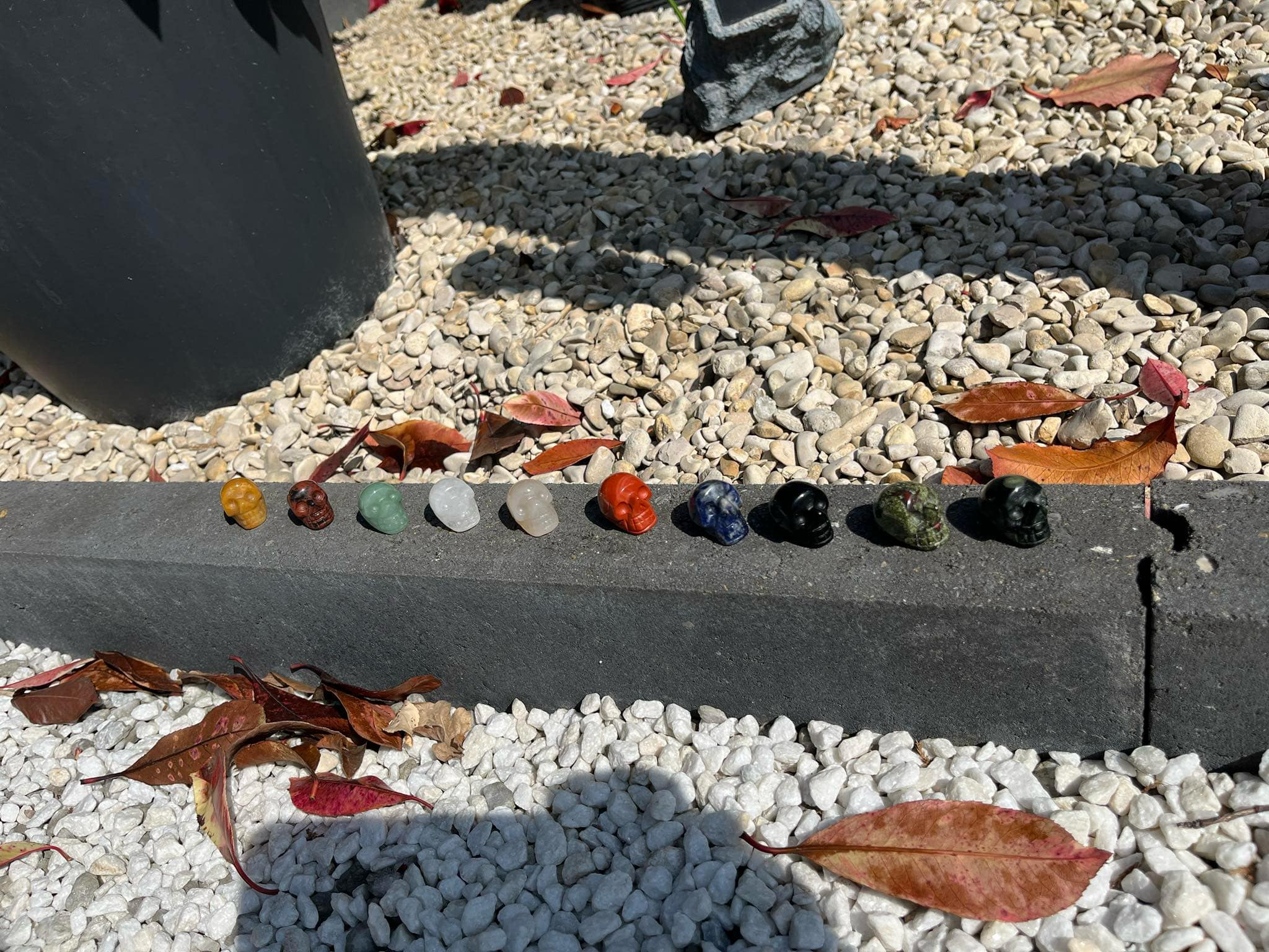 crâne en Agate noire (cr18)