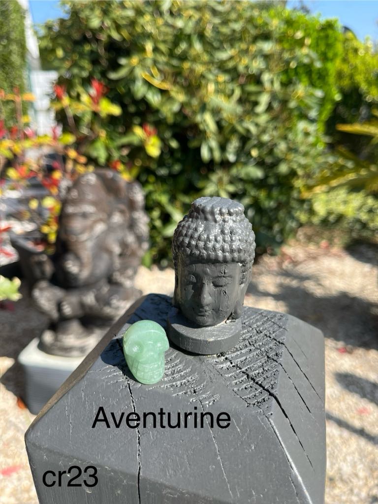crâne en aventurine (cr23)