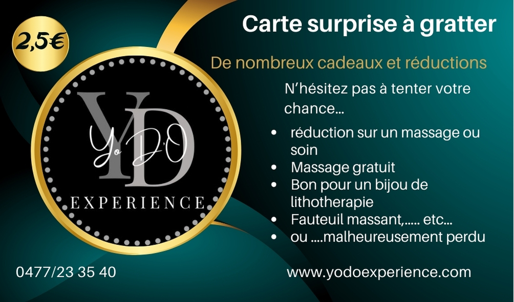 Carte surprise à gratter