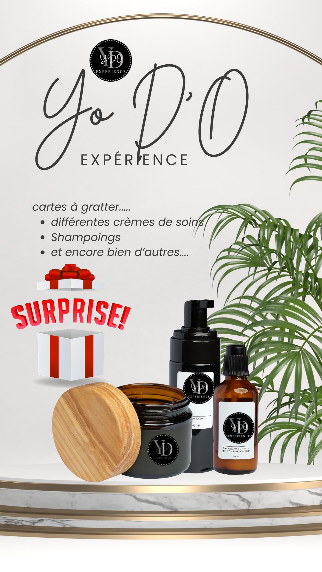Carte surprise à gratter