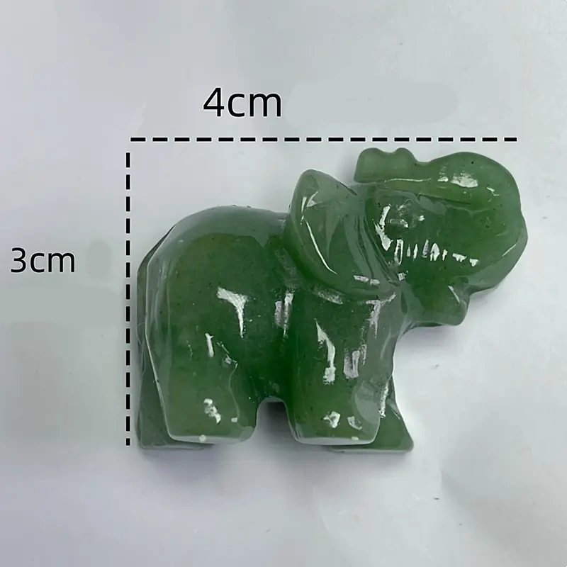 Éléphant en Aventurine verte (st7)