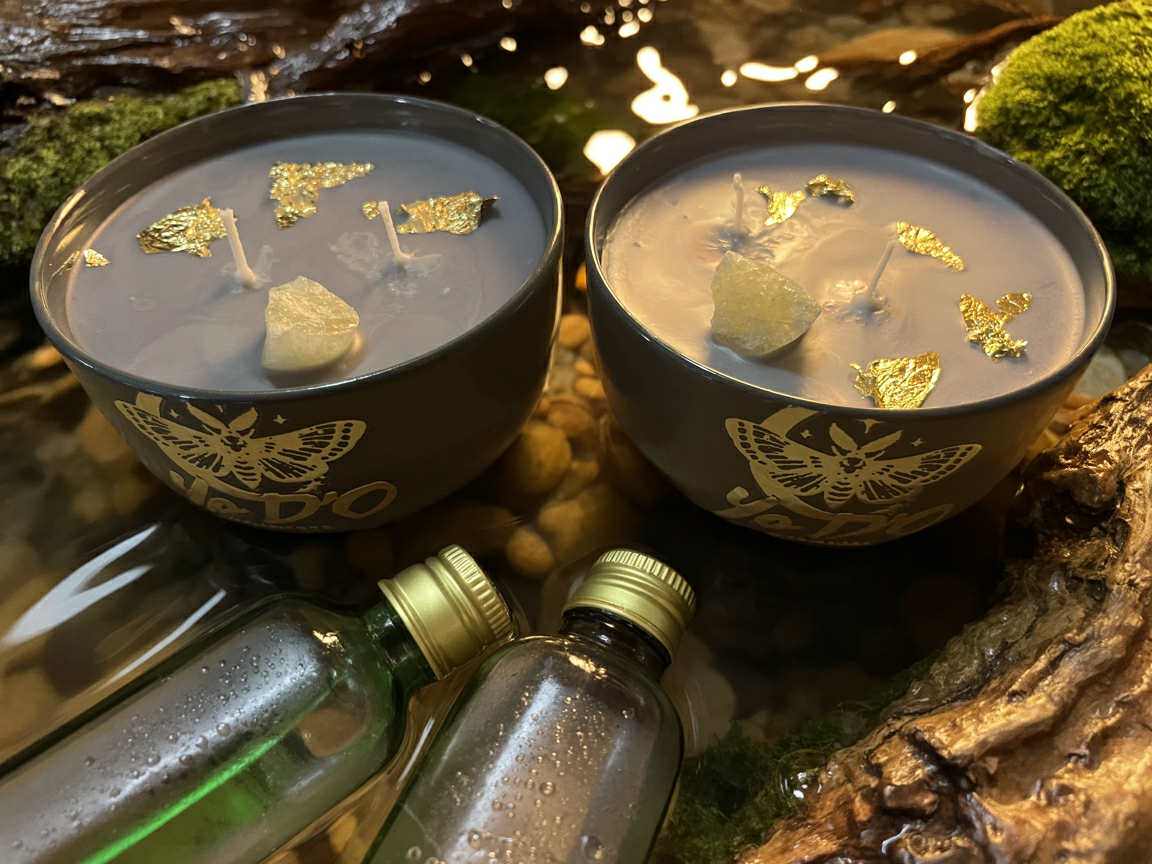 Bougies artisanales humeur positive, bien-être général, équilibre émotionnel, énergie positive, concentration et clarté mentale (Boug24)