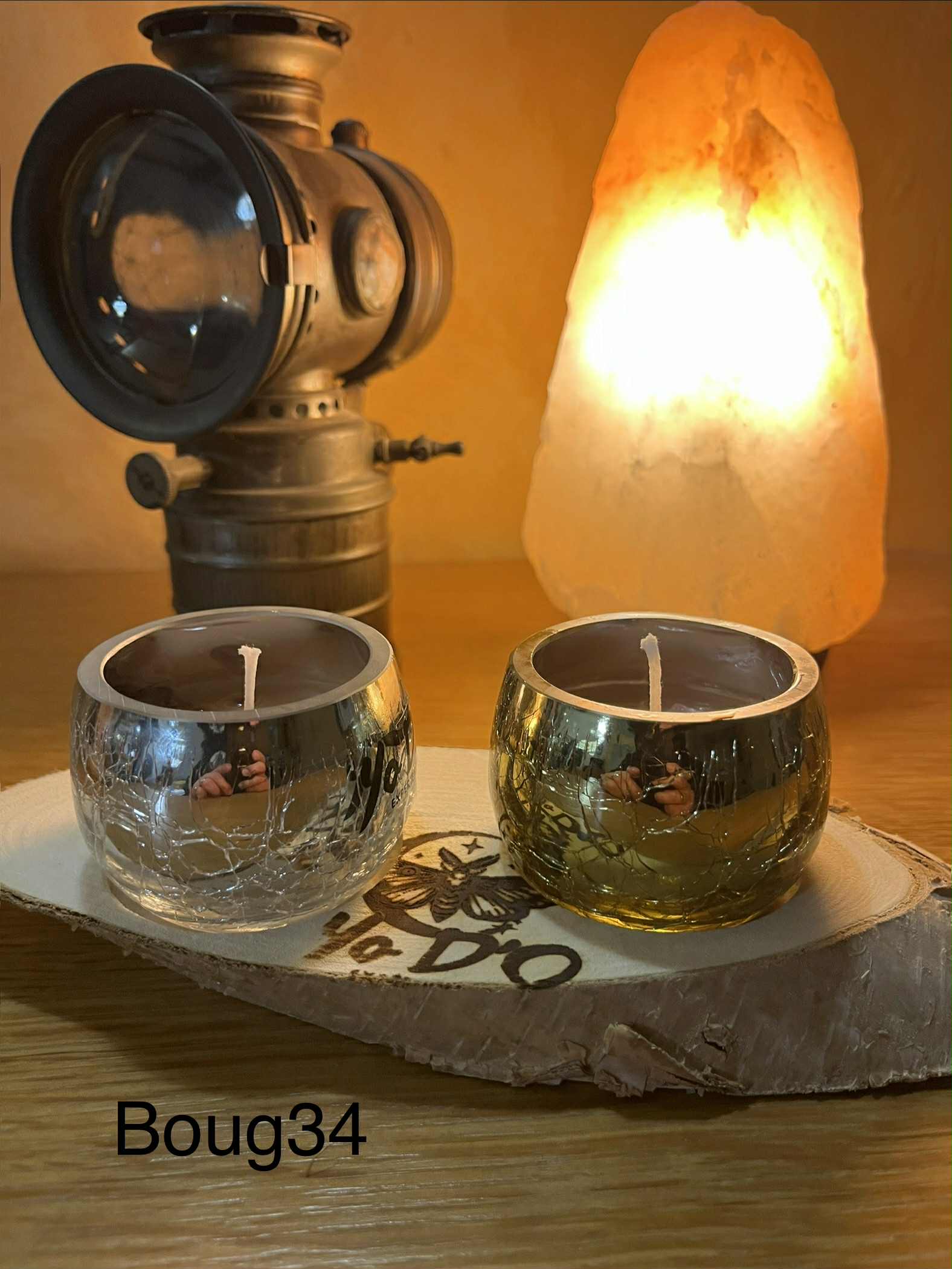 Bougies artisanales sommeil paisible, beauté et fragilité (Boug34)