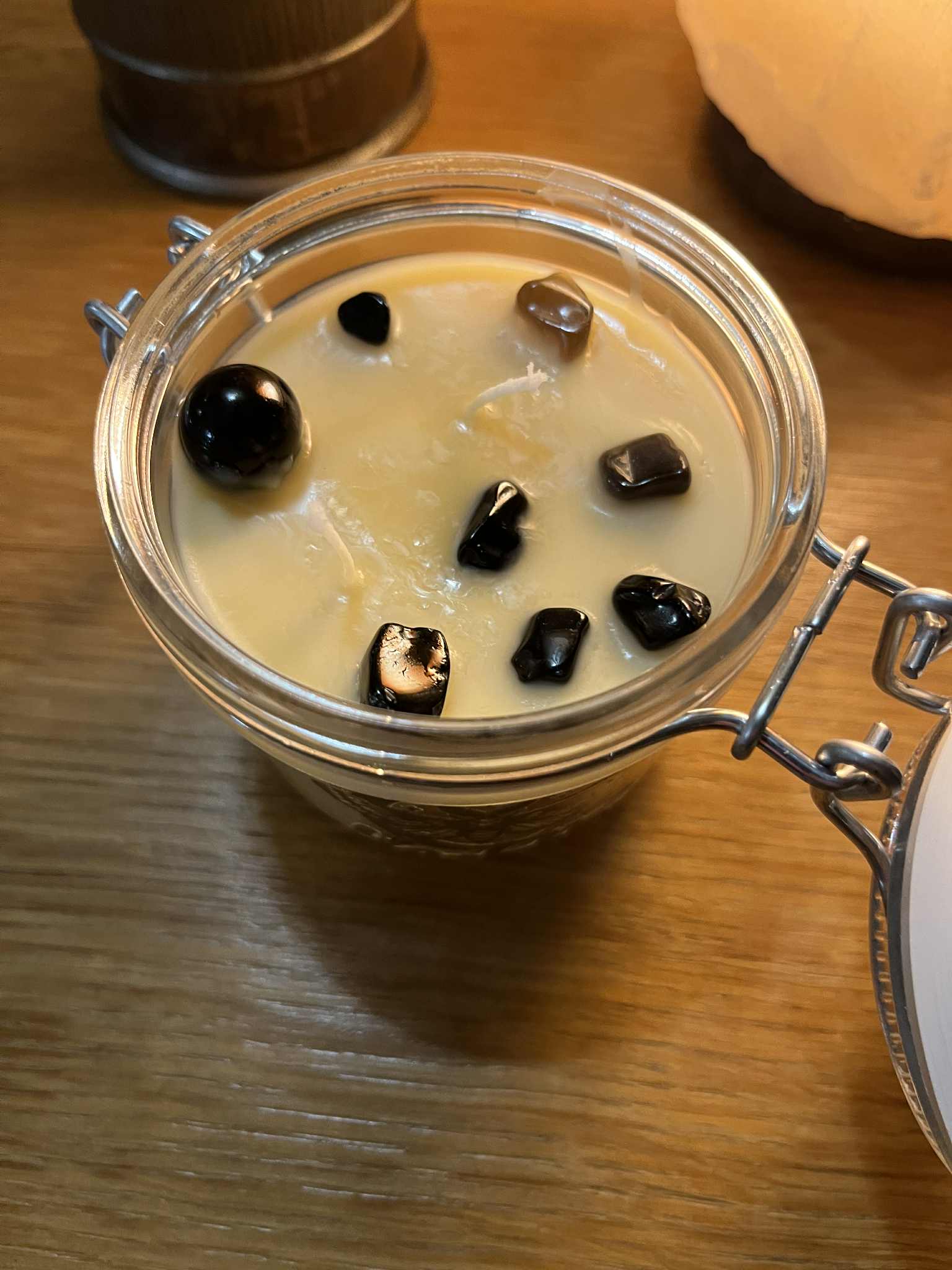 Bougie artisanale purification, élimine les énergies stagnantes, protection (Boug42)