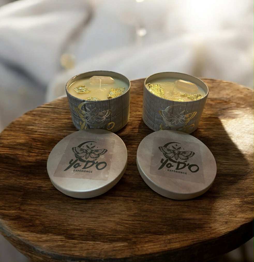 Bougies artisanales sérénité tropicale, féminité, amour, sensualité et bien-être (Boug10)