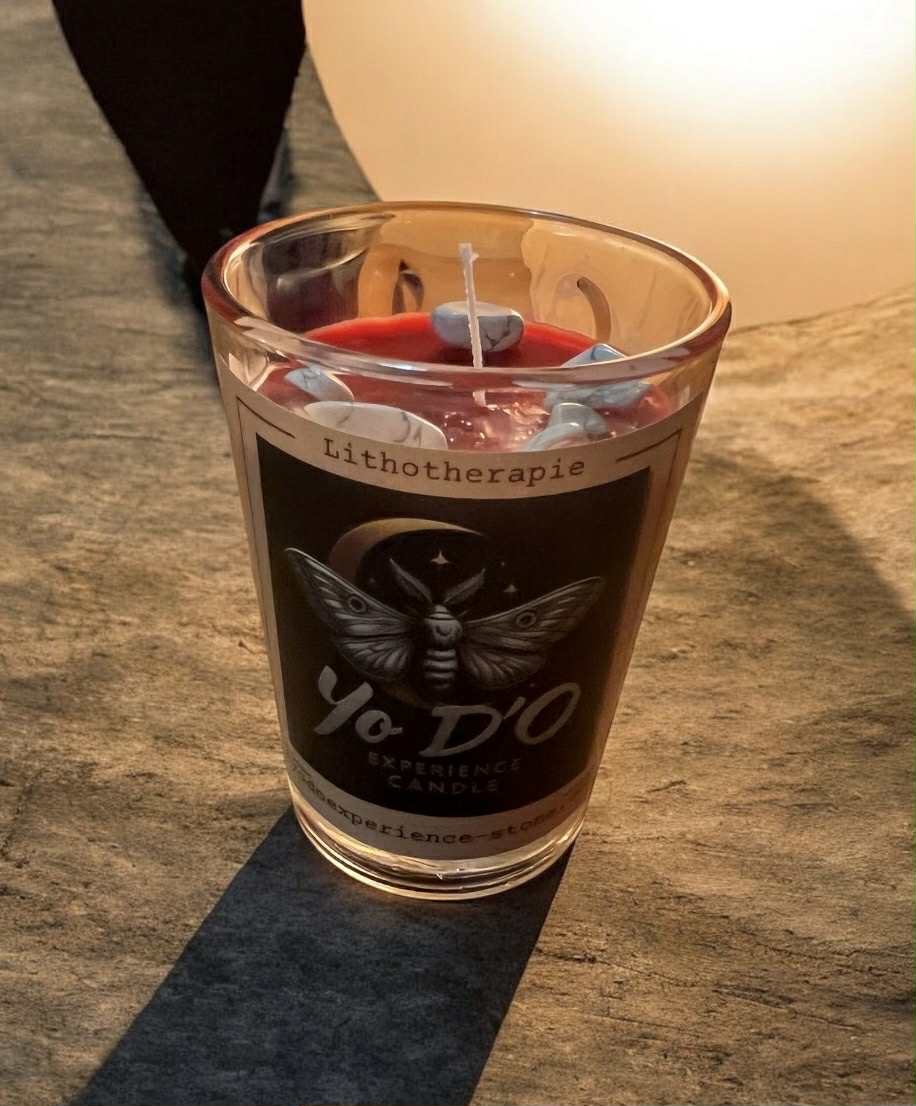 Bougie artisanale (Boug62) calme, sérénité, clarté mentale, relaxation