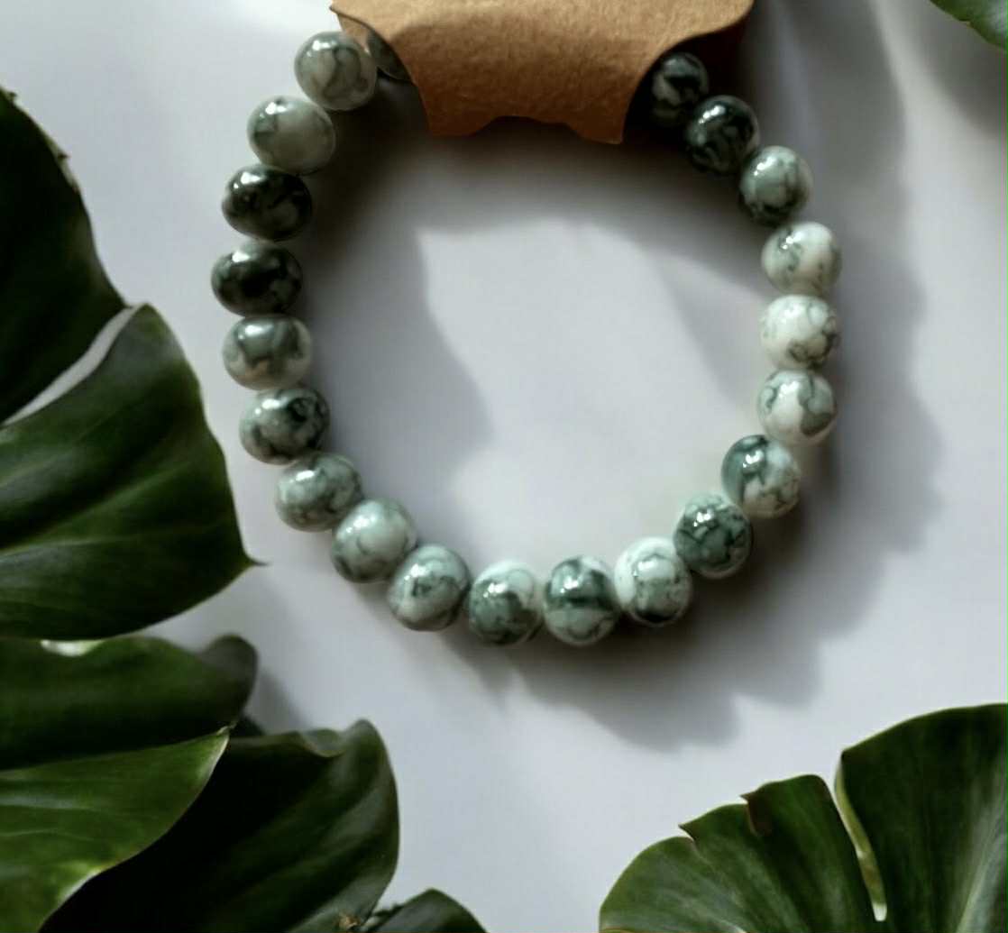 Bracelet en pierres naturelles (147) Ancrage – Sérénité – Équilibre – Vitalité – Croissance – Harmonie – Protection – Calme – Confiance