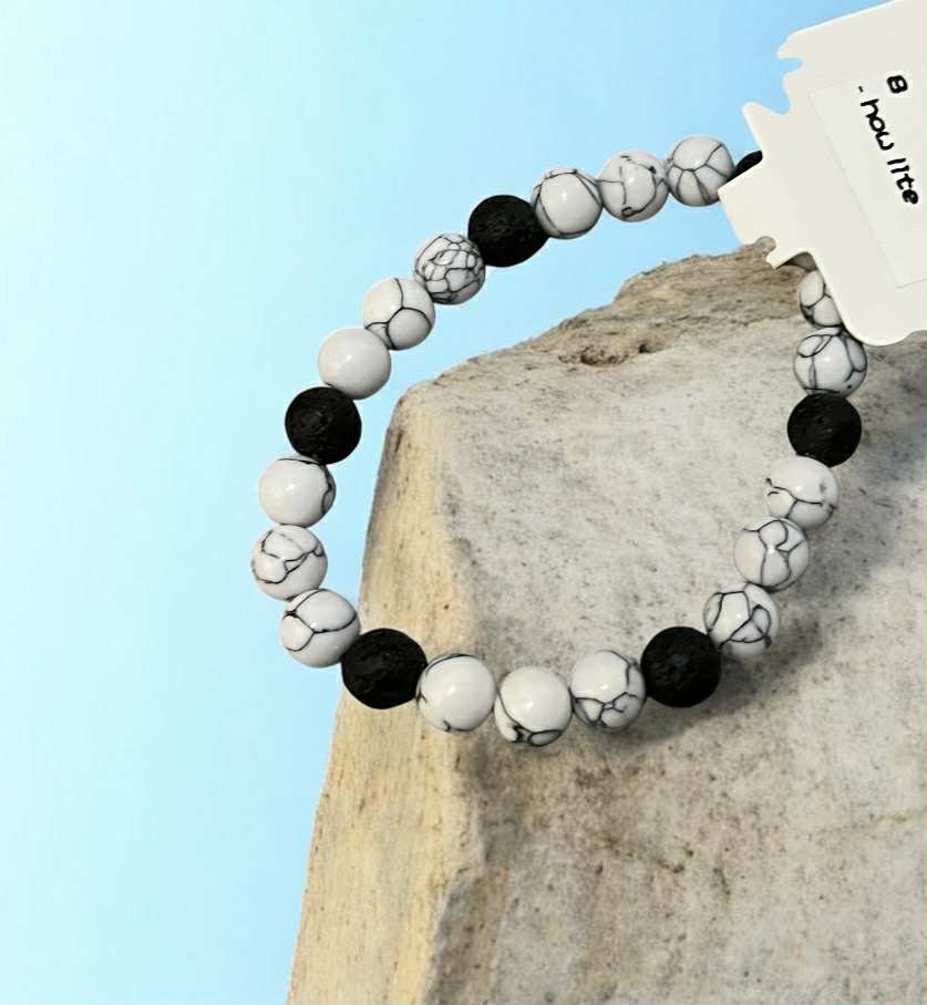 Bracelet en pierres naturelles (8) Apaisement • Sérénité • Clarté d’Esprit