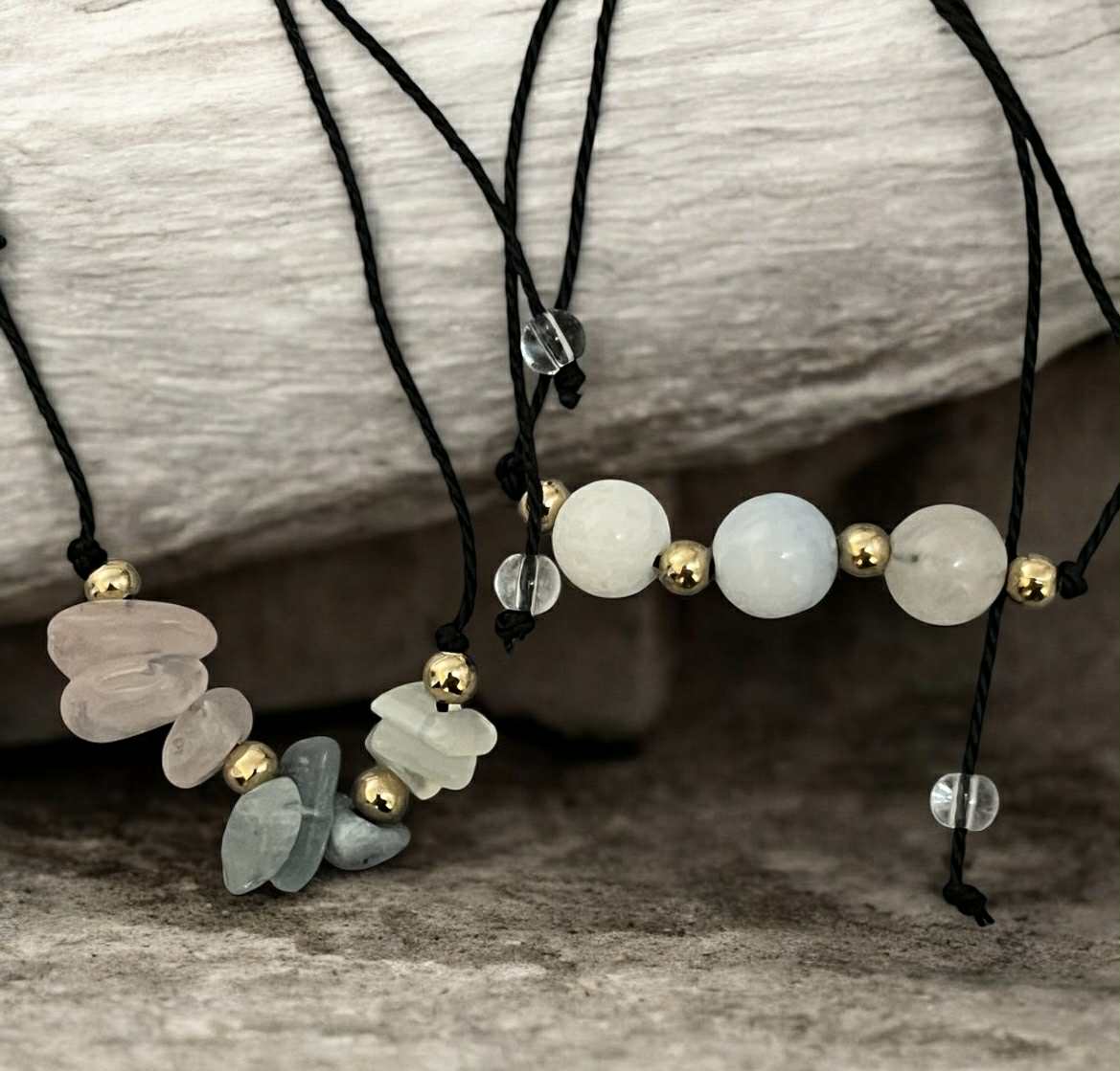 Bracelet en pierres naturelles (3) : Féminité, Douceur & Harmonie Émotionnelle 