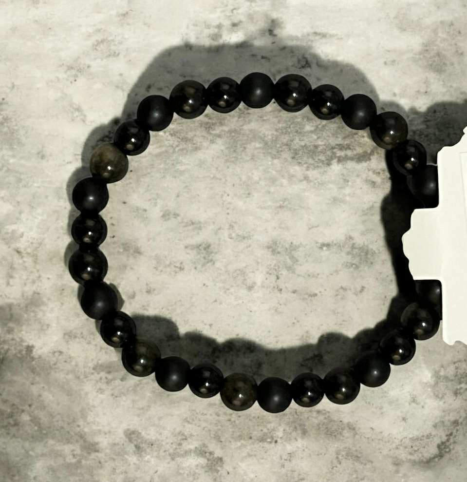 Bracelet en pierres naturelles (50) Protection – Ancrage – Énergie – Bouclier énergétique – Confiance – Purification – Stabilité – Clarté – Sécurité