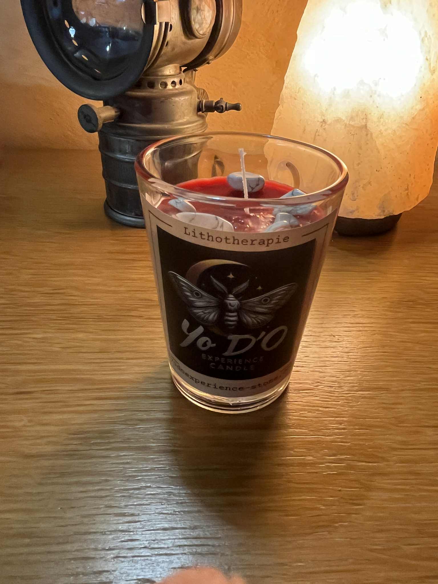 Bougie artisanale (Boug62) calme, sérénité, clarté mentale, relaxation 