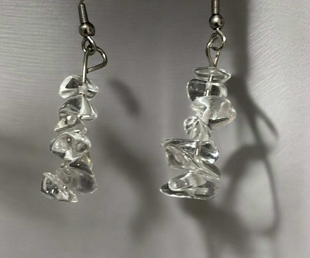 Boucles d'oreilles en pierres naturelles (122) Clarté – Énergie – Harmonisation – Protection – Purification – Concentration – Vitalité – Intuition – Équilibre