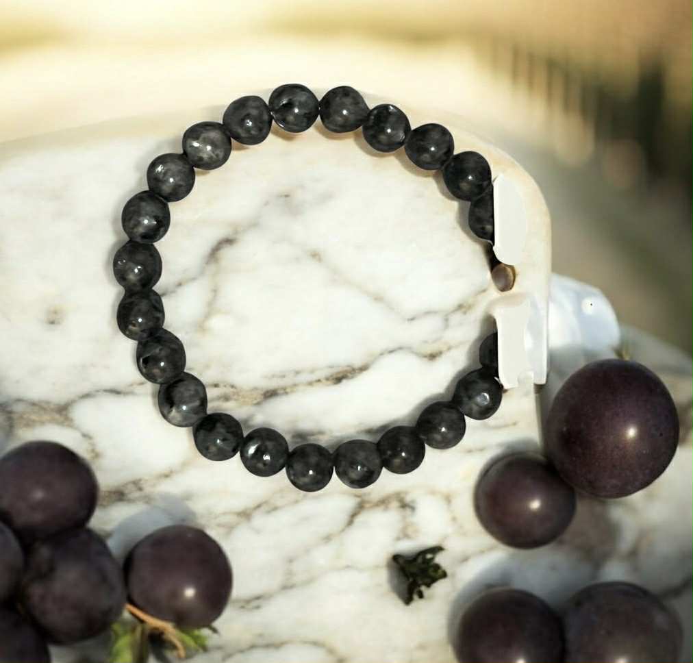 Bracelet en pierres naturelles (65) Protection • Bouclier énergétique • Intuition • Équilibre émotionnel • Régénération • Clarté mentale • Sensibilité protégée • Énergie