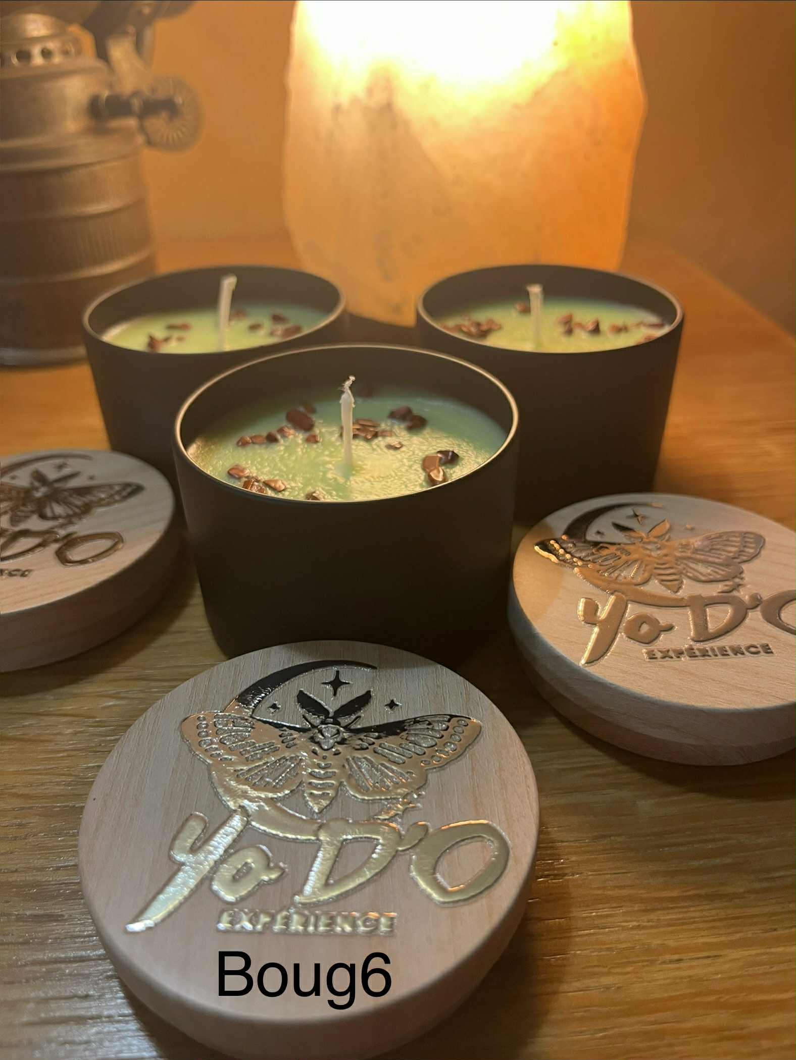 Bougies artisanales vitalité, bien-être général et ambiance cocooning et relaxante (Boug6)