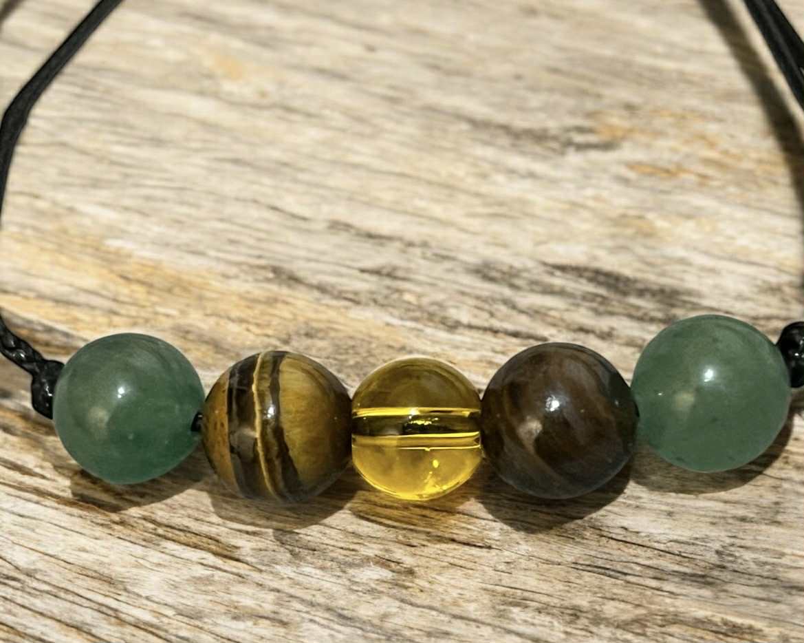 Bracelet en pierres naturelles (13) Chance • Confiance • Énergie Positive