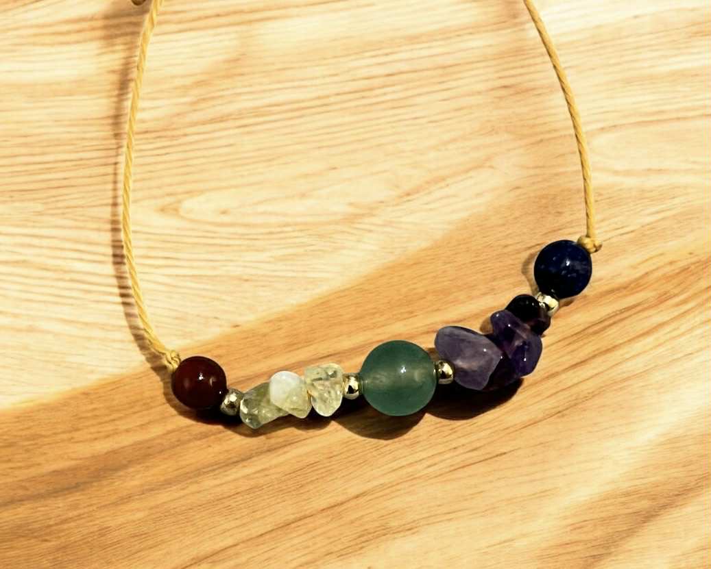 Bracelet en pierres naturelles (26) Équilibre • Clarté • Energie • Harmonie 