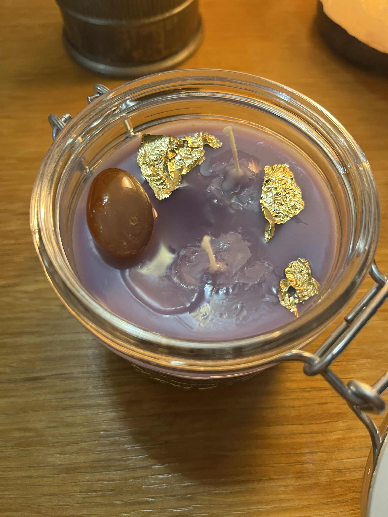 Bougie artisanale équilibre, chaleur, vitalité, sérénité, créativité, joie de vivre, énergie+,.. (Boug48)