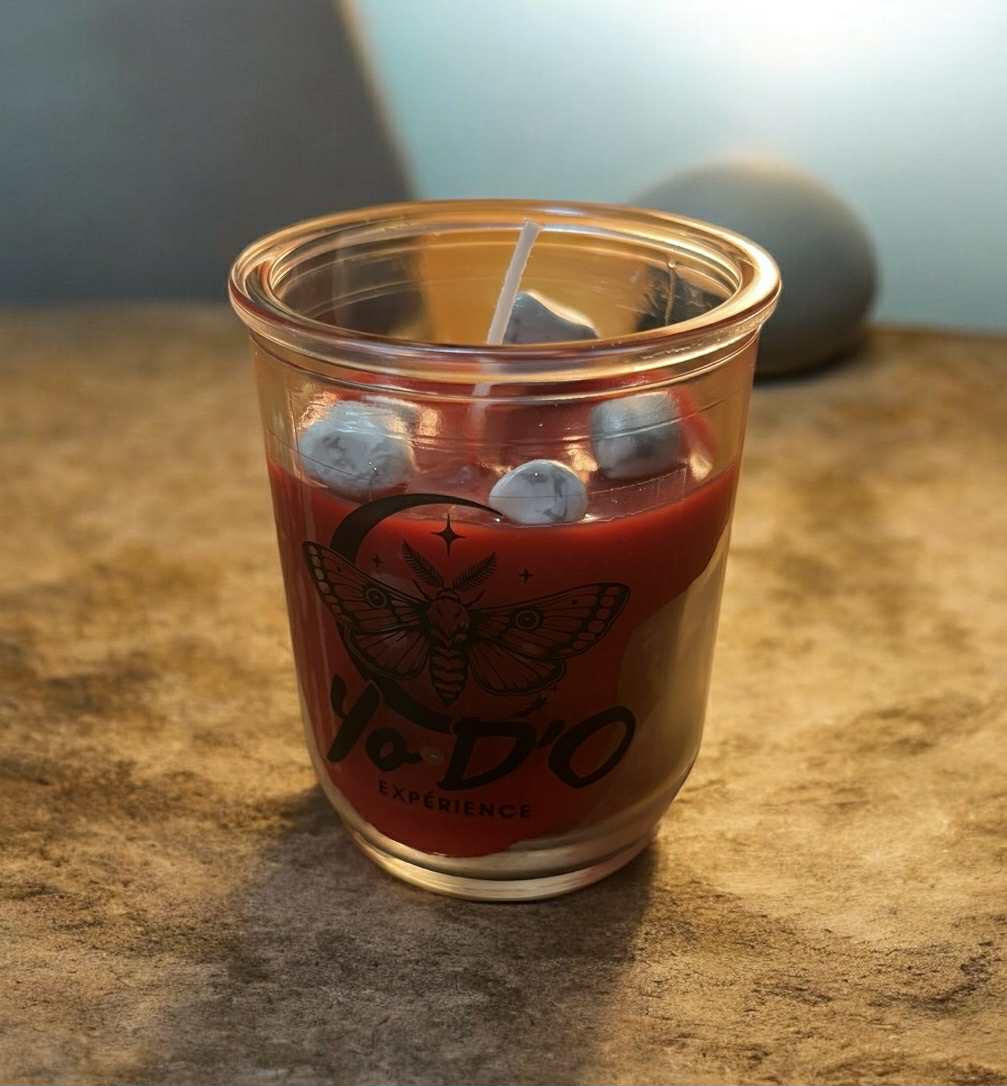 Bougie artisanale (Boug61) calme, sérénité, clarté mentale, relaxation