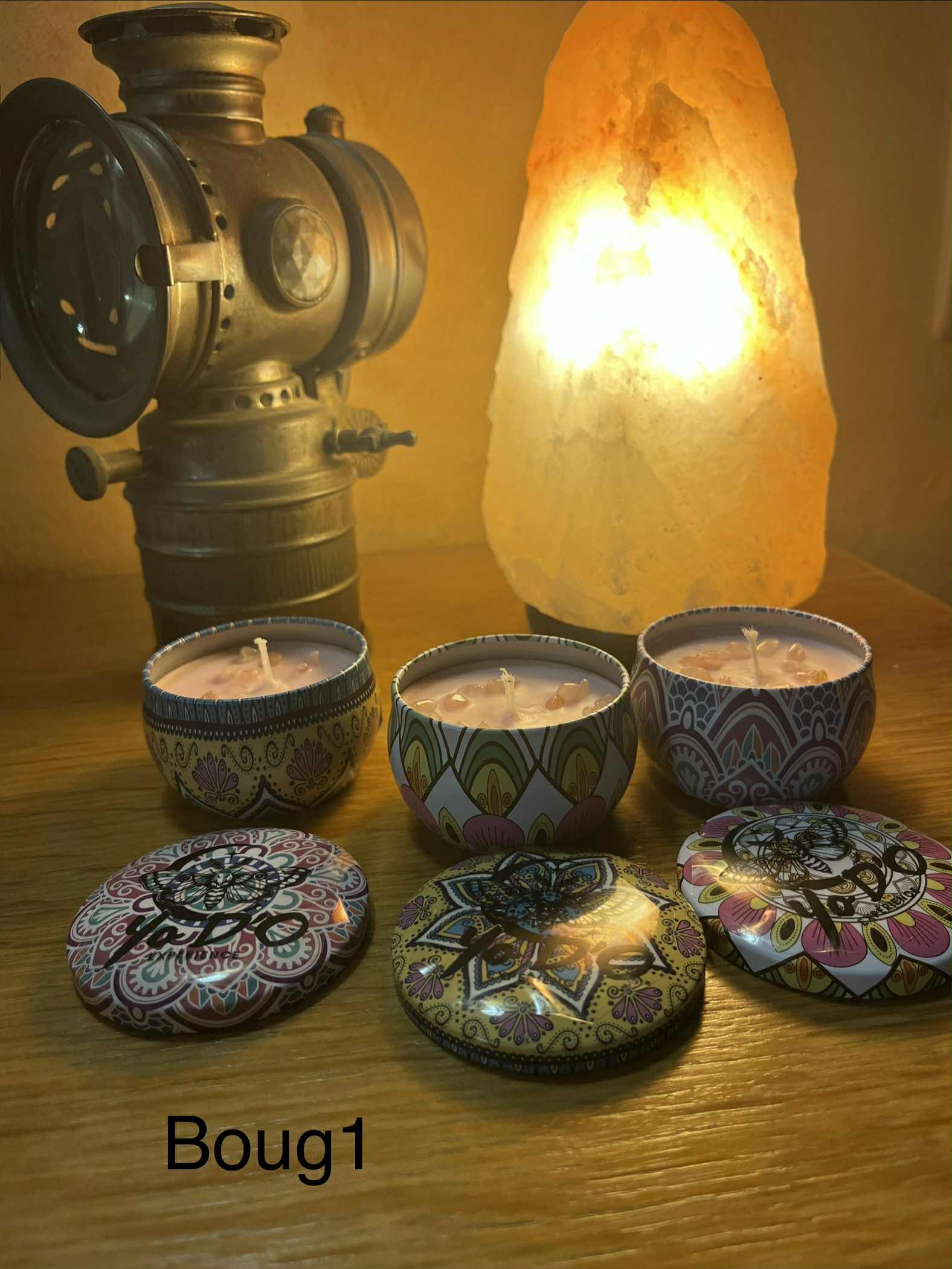 Bougies artisanales guérison profonde, paix intérieur et amour (Boug1)