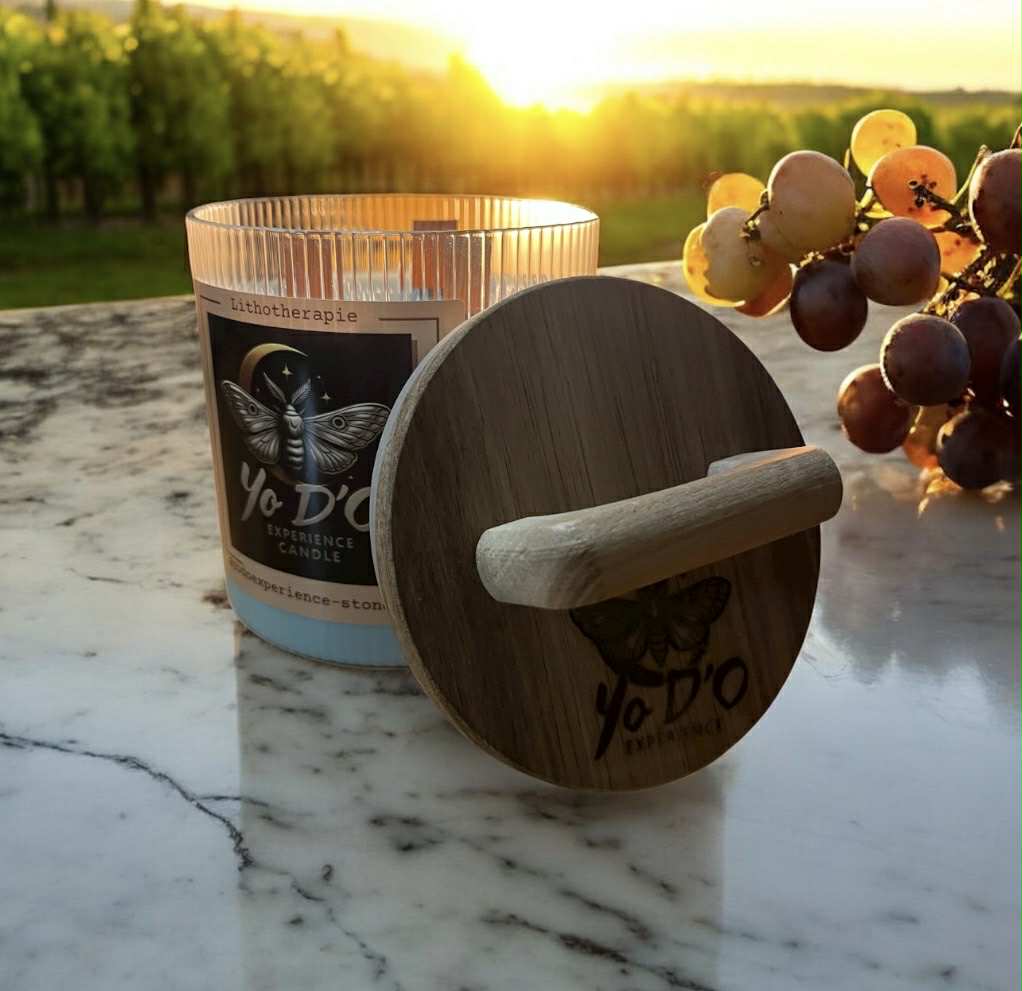 Bougie artisananle clarté, calme, énergie, harmonie, amour (Boug45)