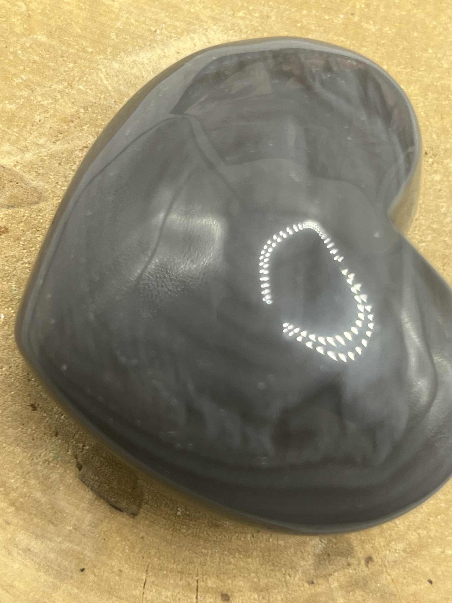 Coeur en Agate grise (Pb31)