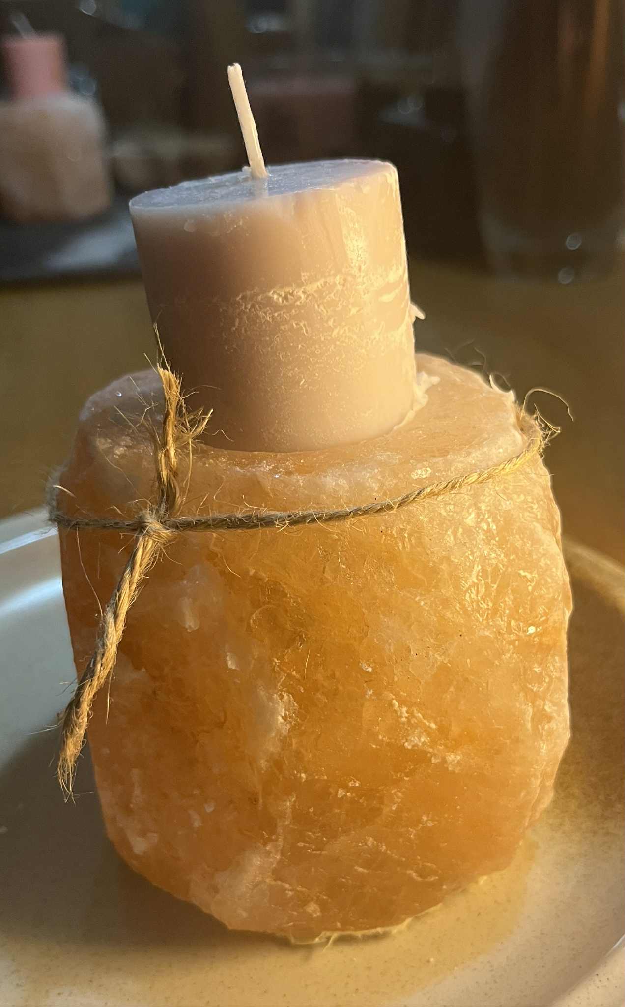 Bougie artisanale bien-être général et ambiance cocooning et relaxante (Boug29) 