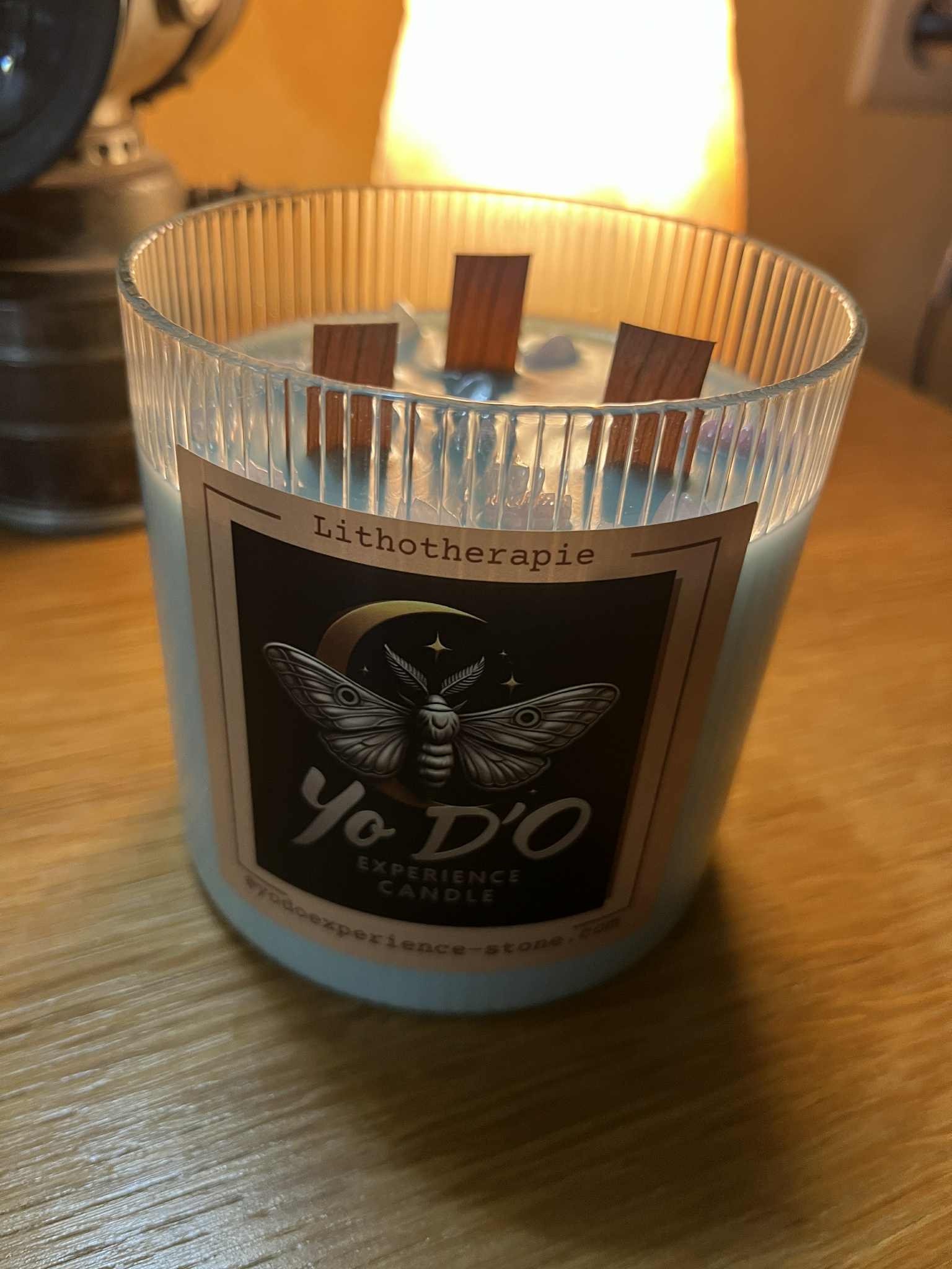 Bougie artisananle clarté, calme, énergie, harmonie, amour (Boug45)