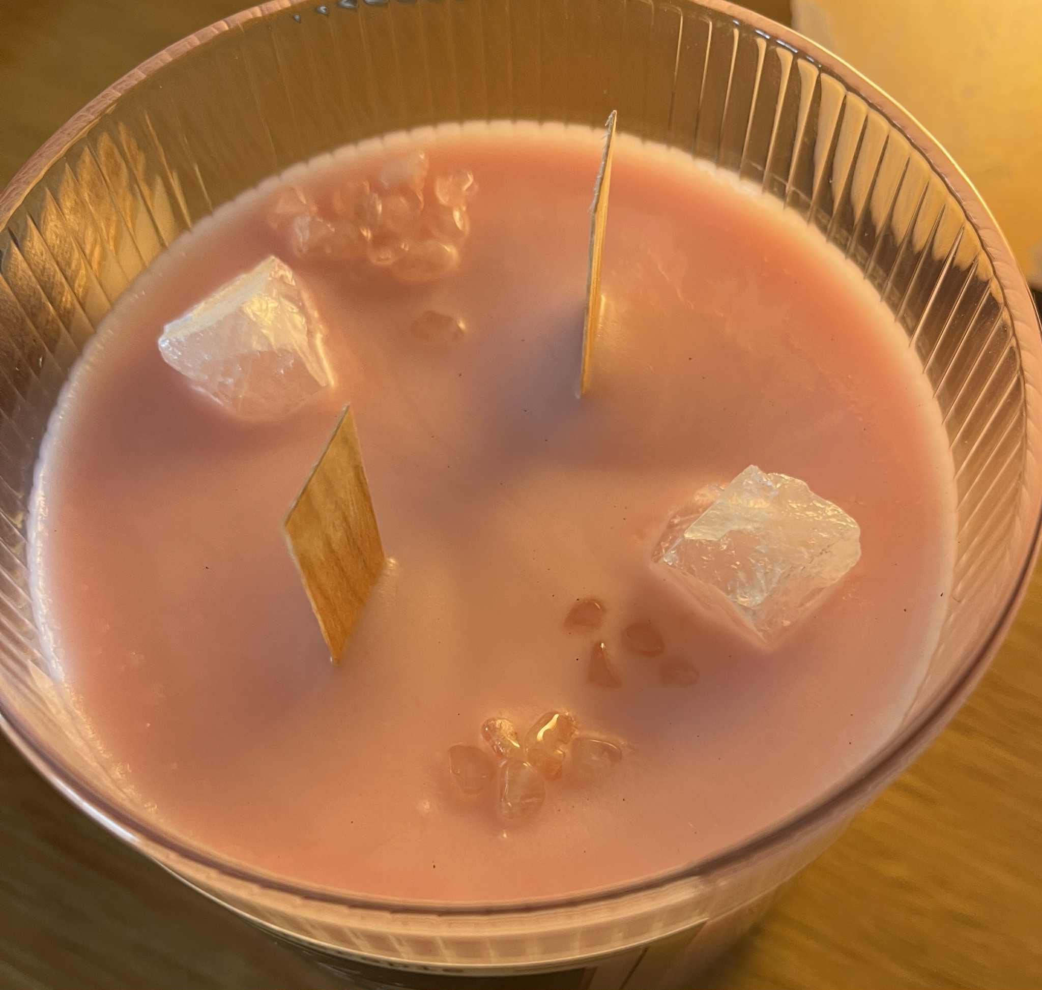 Bougie artisanale guérison profonde, paix intérieure et amour (Boug25)
