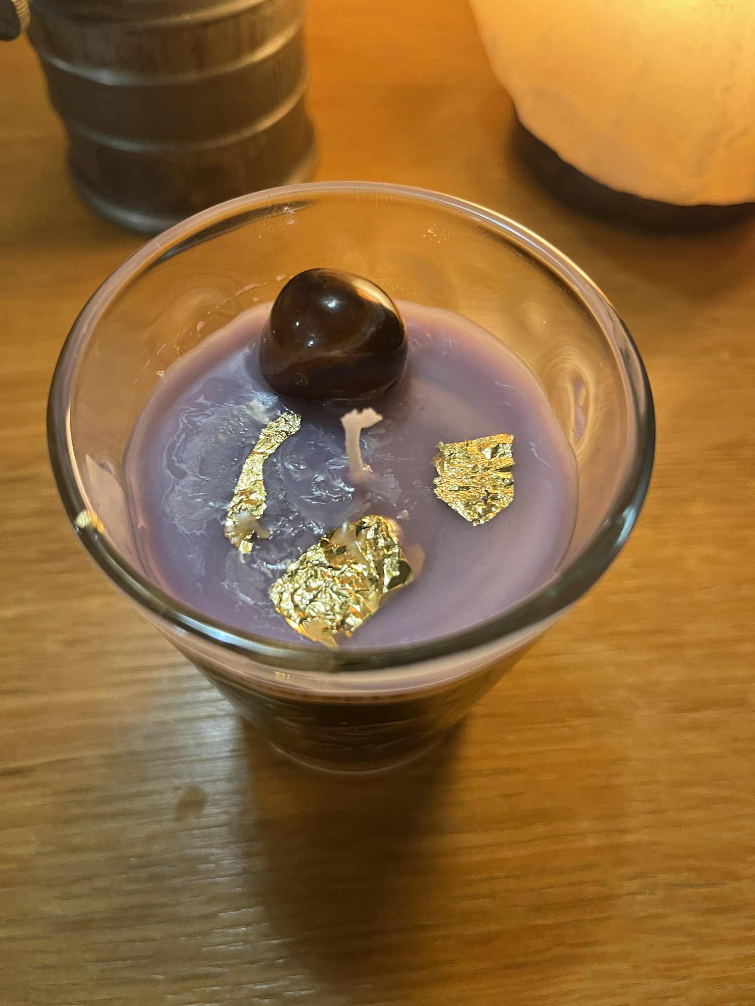 Bougie artisanale équilibre, chaleur, vitalité, sérénité, créativité, joie de vivre,... (Boug46)