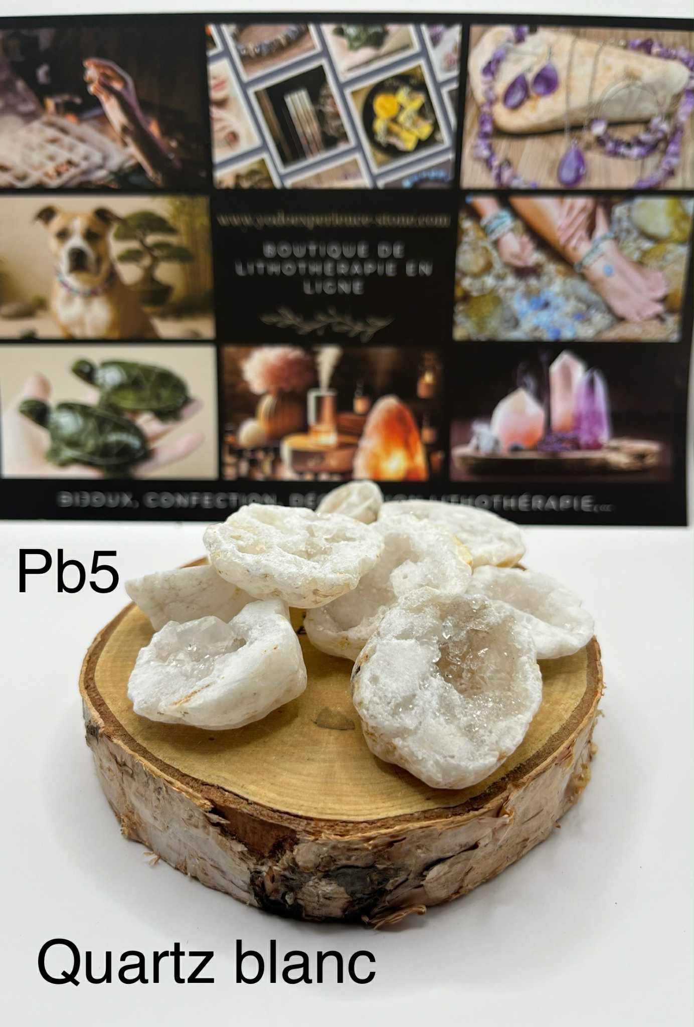 Géodes de quartz blanc (Pb5)